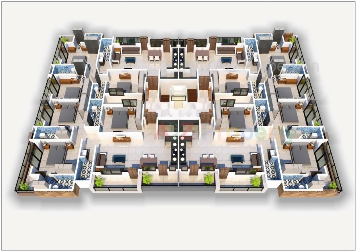 Layout of real estate project Balaji Avenue located at Porbander, Porbandar, Gujarat