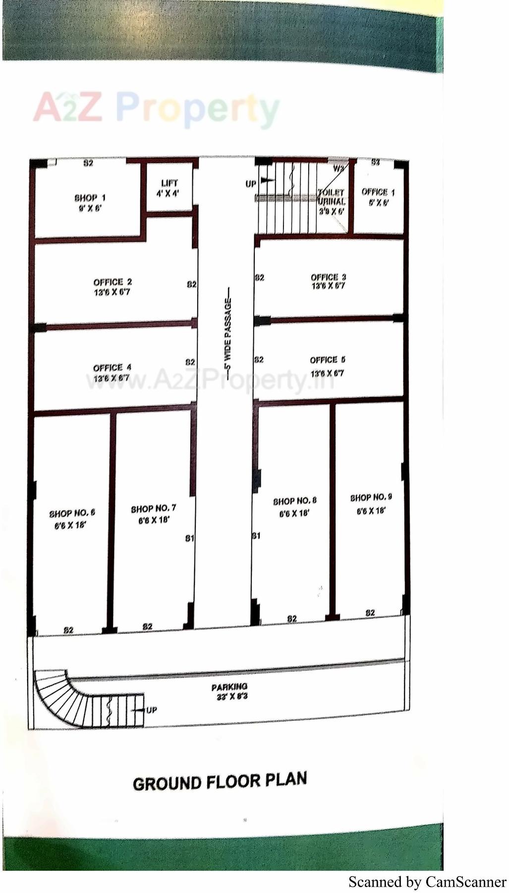 Layout of real estate project Balaji Complex located at Porbandar, Porbandar, Gujarat