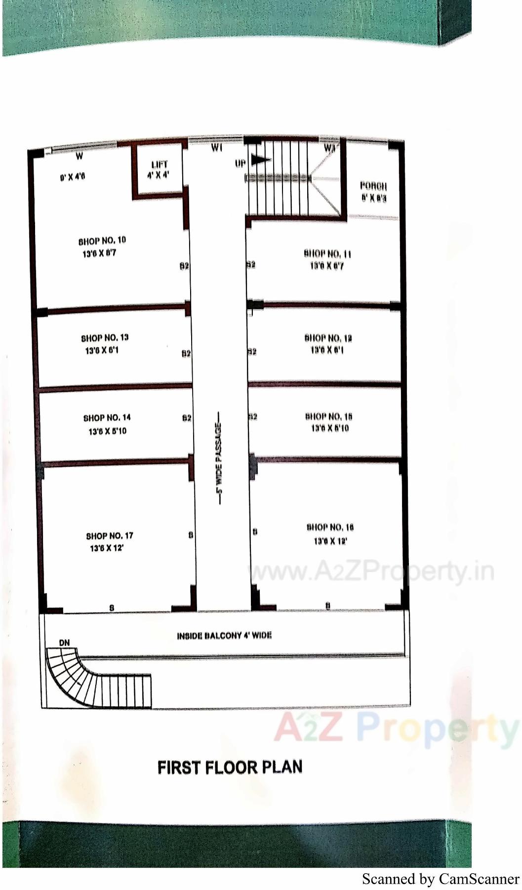 Layout of real estate project Balaji Complex located at Porbandar, Porbandar, Gujarat