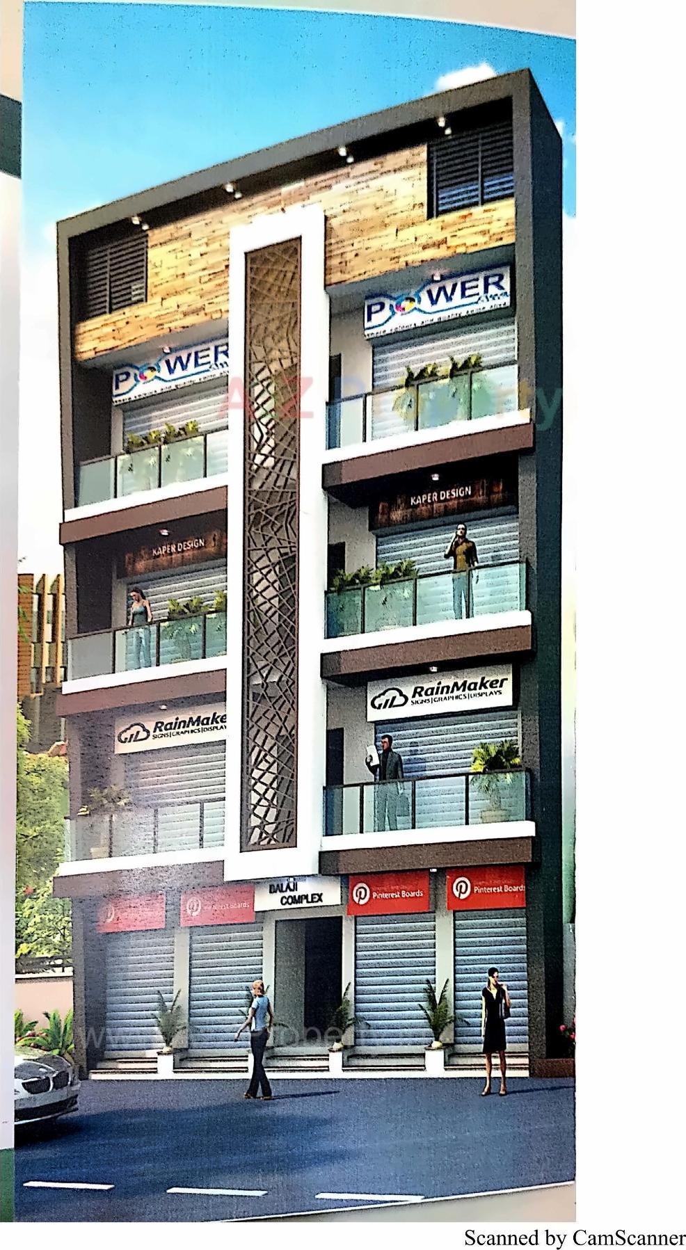 3D Elevation of real estate project Balaji Complex located at Porbandar, Porbandar, Gujarat