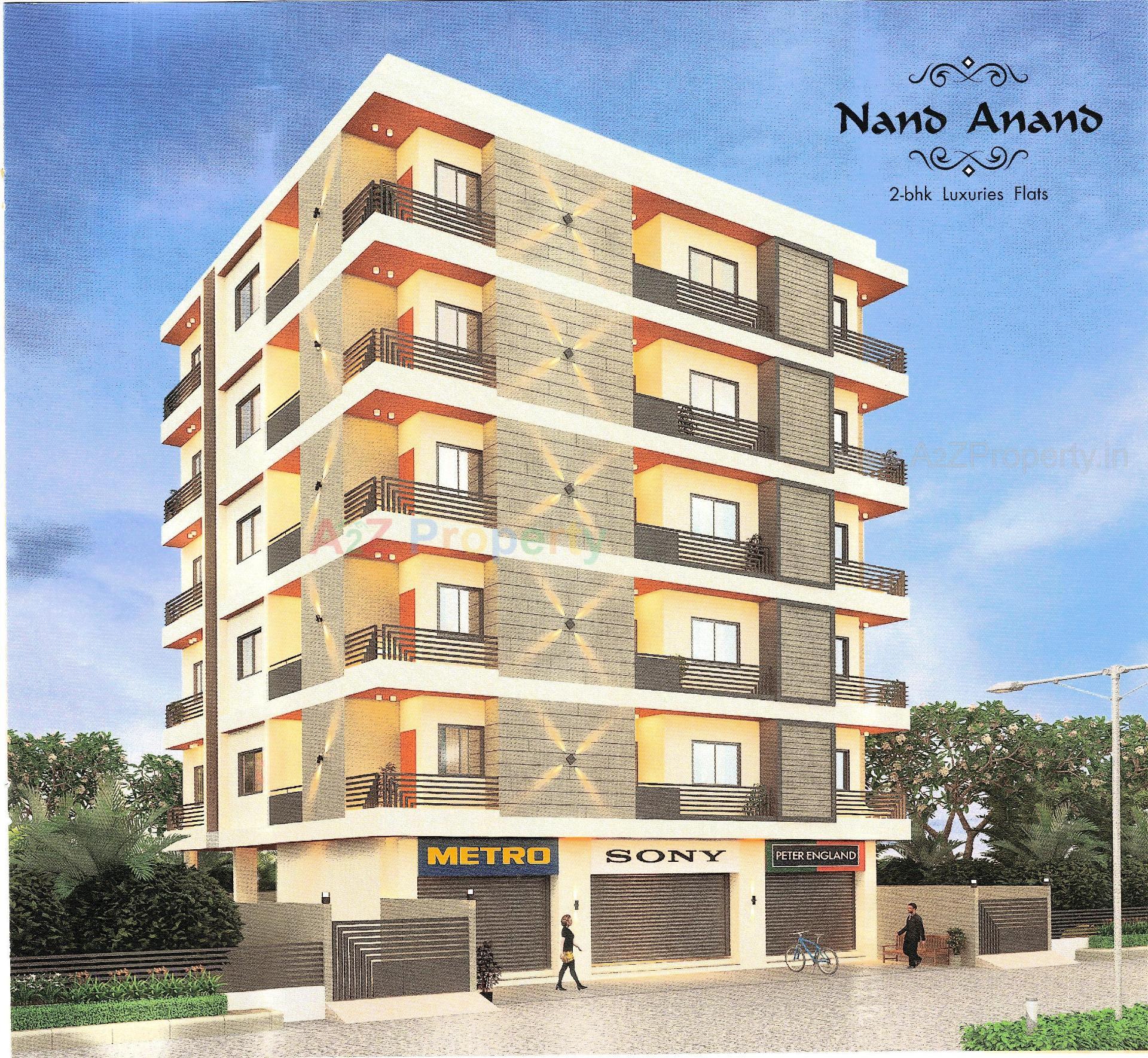 3D Elevation of real estate project Nand Anand located at Chhaya, Porbandar, Gujarat