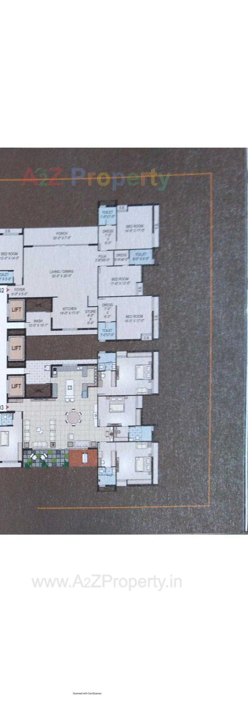 Layout of real estate project 36 Avenue located at Motamava, Rajkot, Gujarat