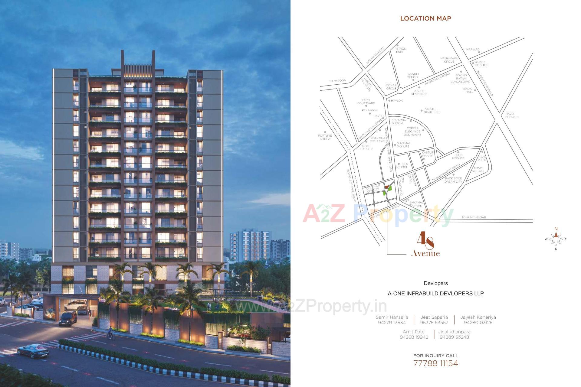  of real estate project 48 Avenue located at Mavdi-ta, Rajkot, Gujarat