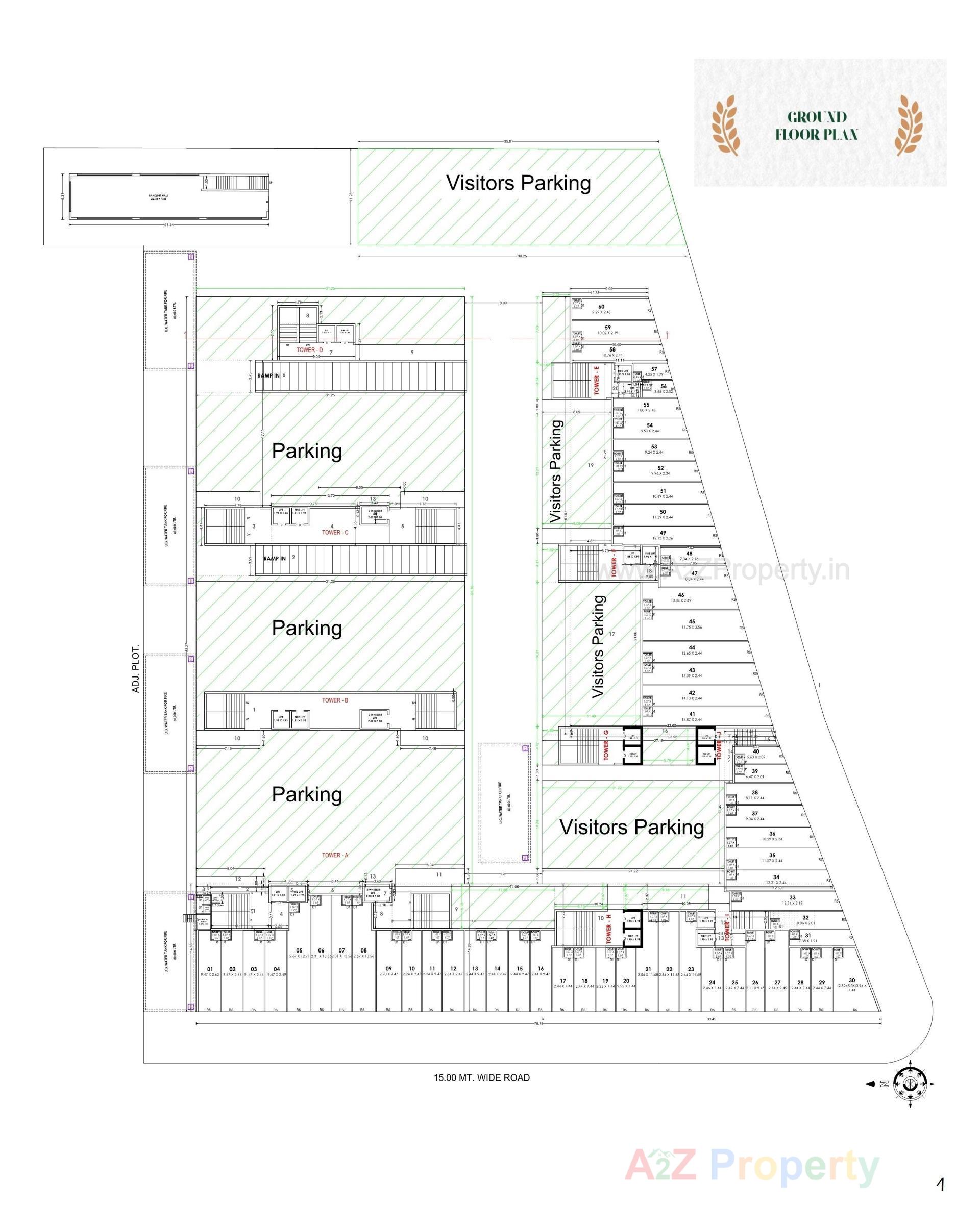 Layout of real estate project 9th Avenue located at Raiya, Rajkot, Gujarat