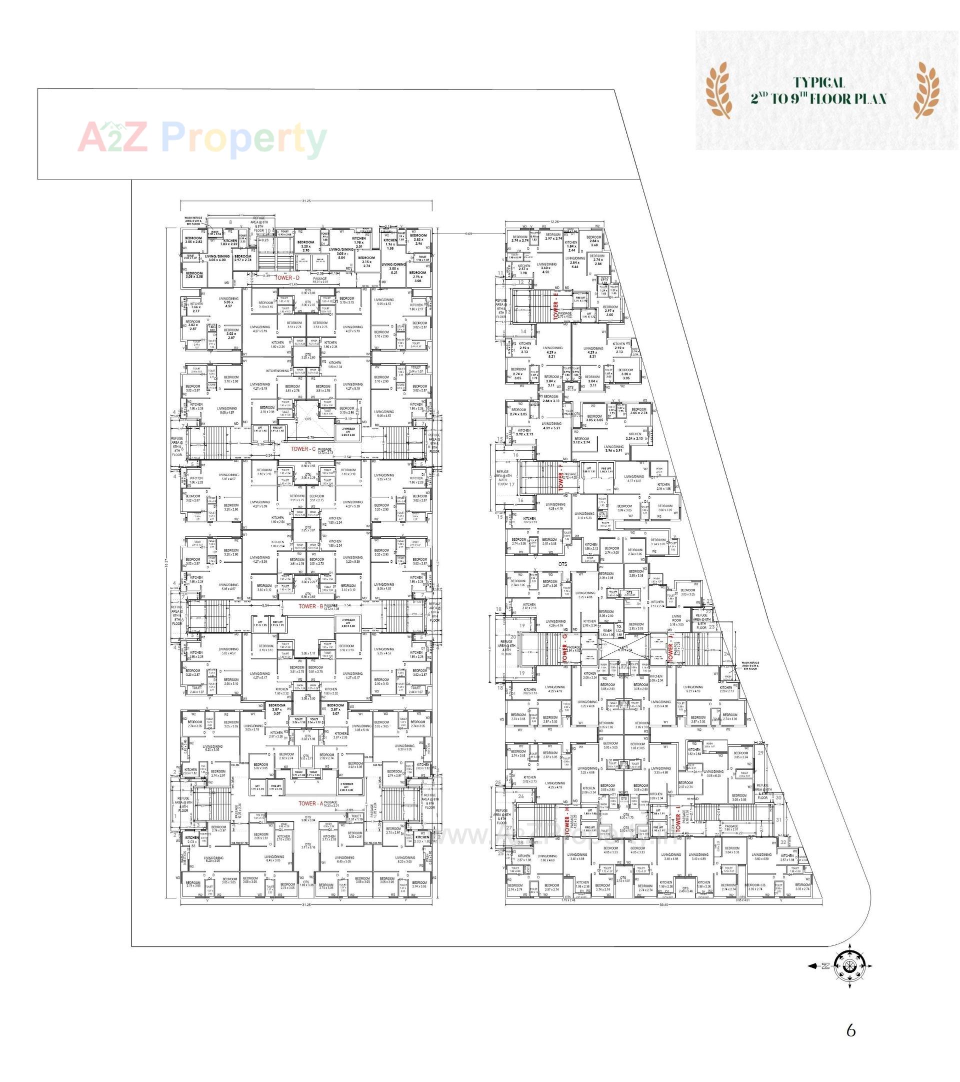 Layout of real estate project 9th Avenue located at Raiya, Rajkot, Gujarat