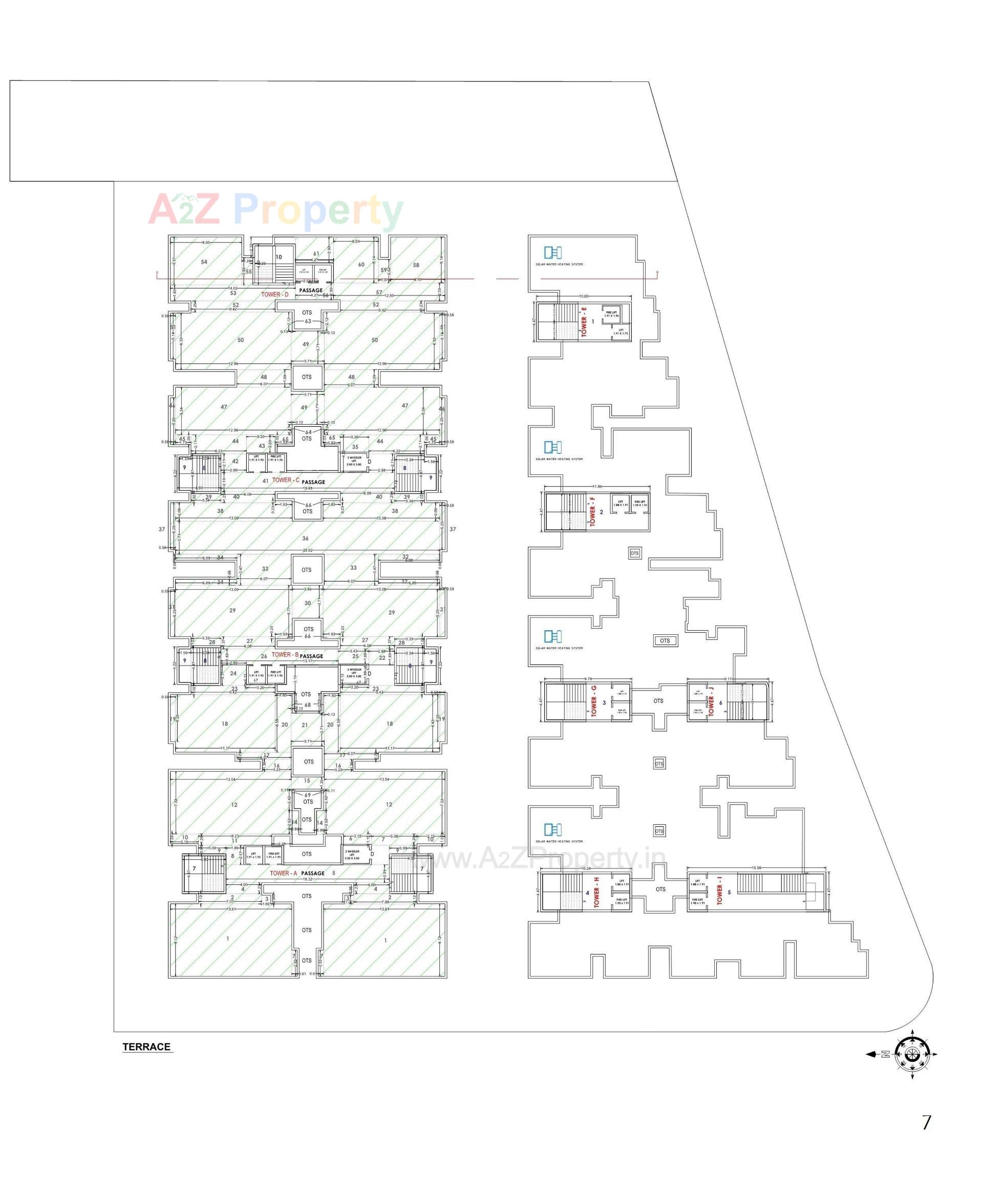 Layout of real estate project 9th Avenue located at Raiya, Rajkot, Gujarat