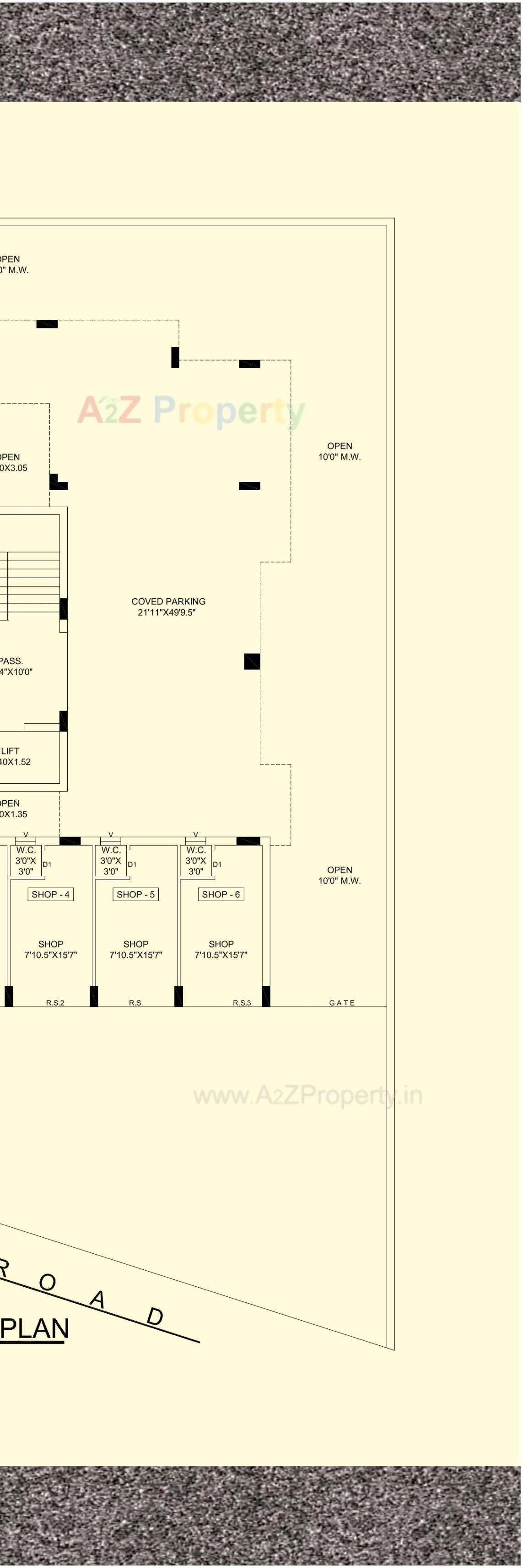 Layout of real estate project Aadarsh City located at Mavdi, Rajkot, Gujarat
