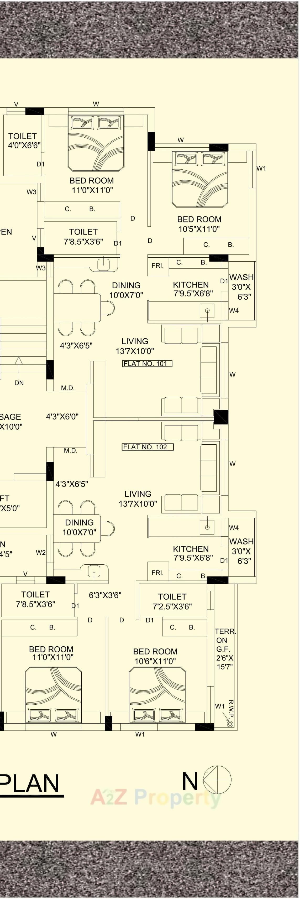Layout of real estate project Aadarsh City located at Mavdi, Rajkot, Gujarat