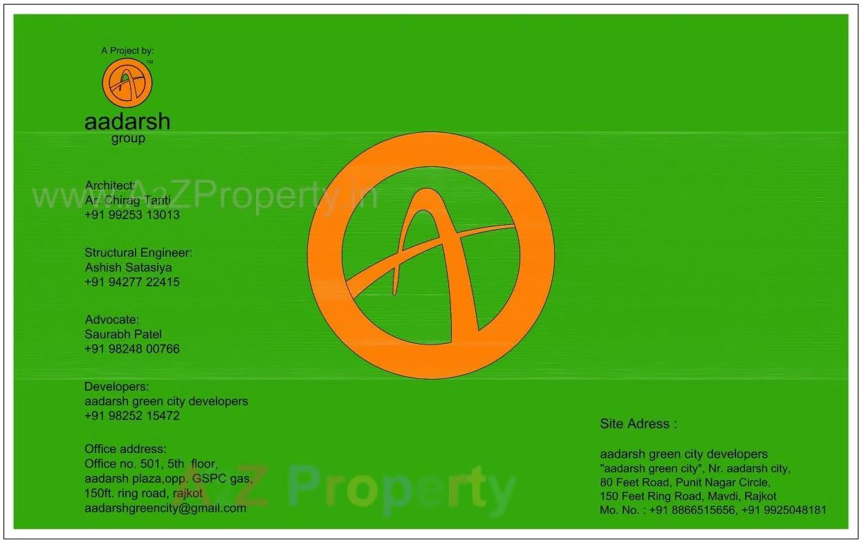  of real estate project Aadarsh Green City located at Mavdi, Rajkot, Gujarat