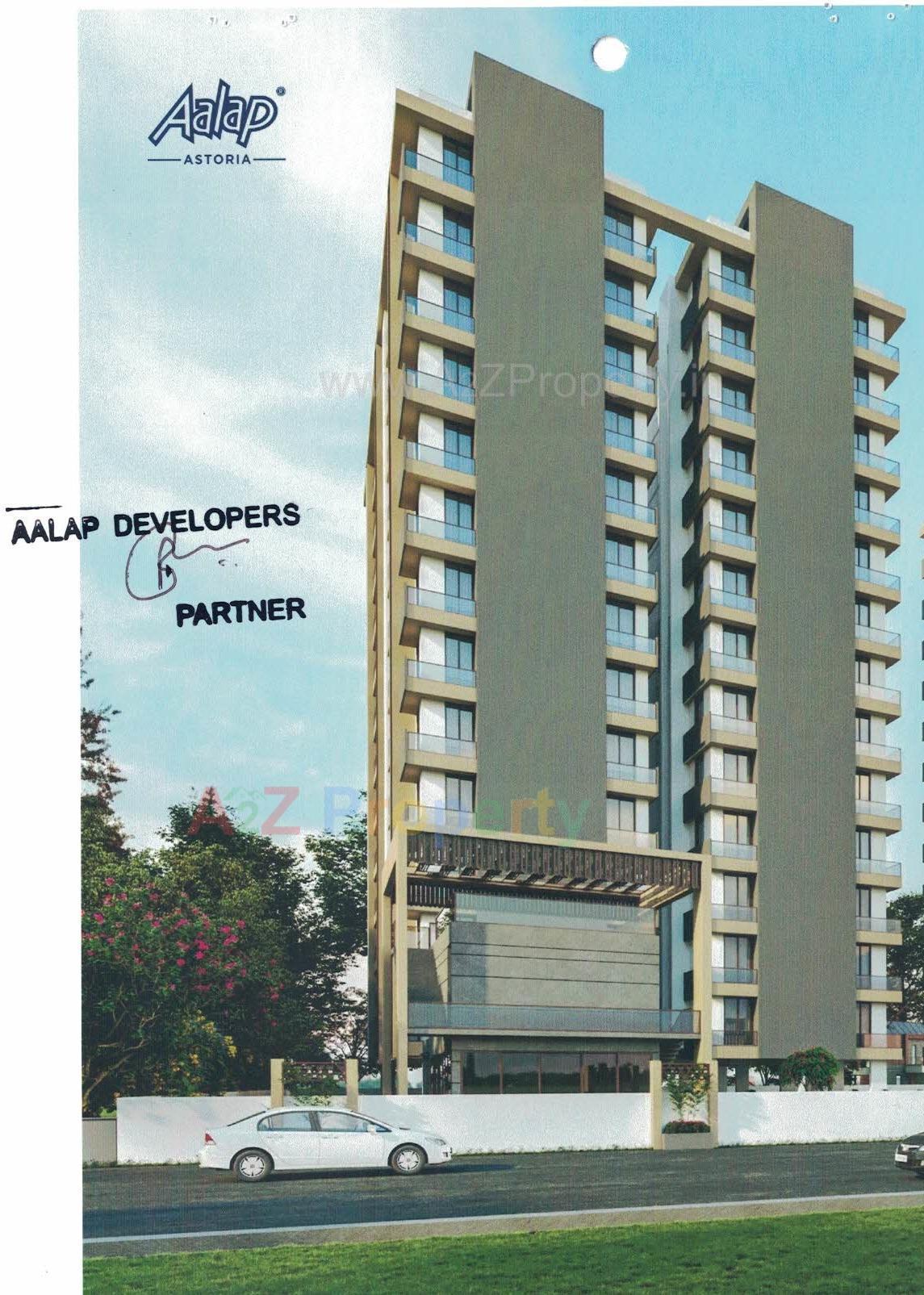3D Elevation of real estate project Aalap Astoria located at Nanamava, Rajkot, Gujarat