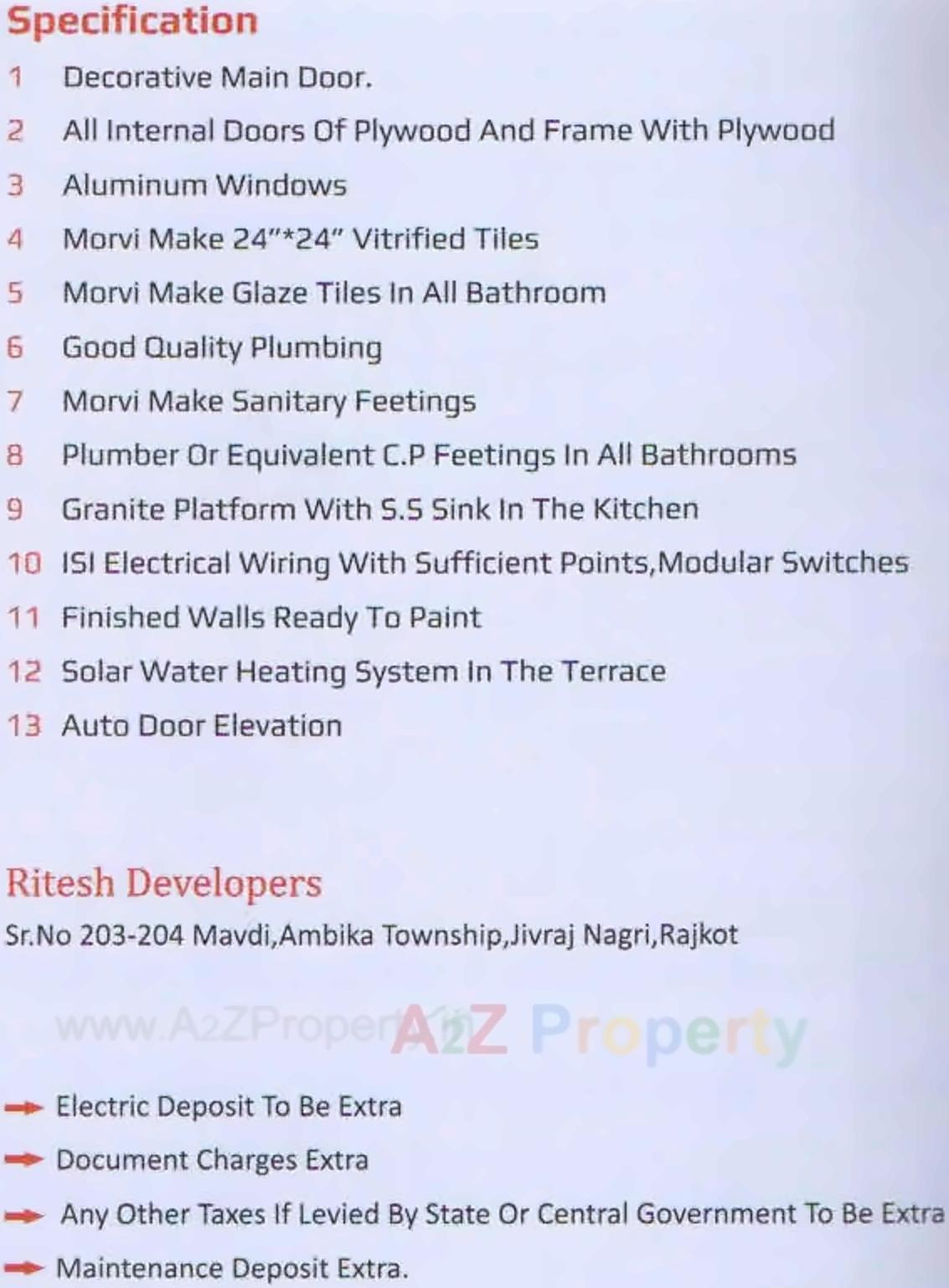  of real estate project Aalay One located at Mavdi, Rajkot, Gujarat