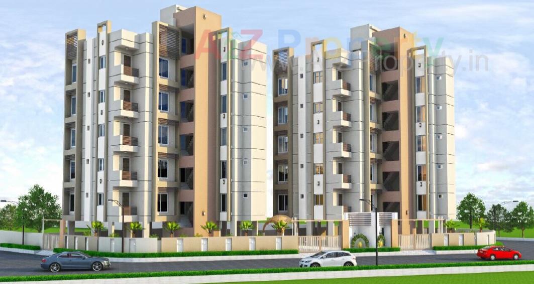 3D Elevation of real estate project Aalekh Heights located at Kothariya, Rajkot, Gujarat