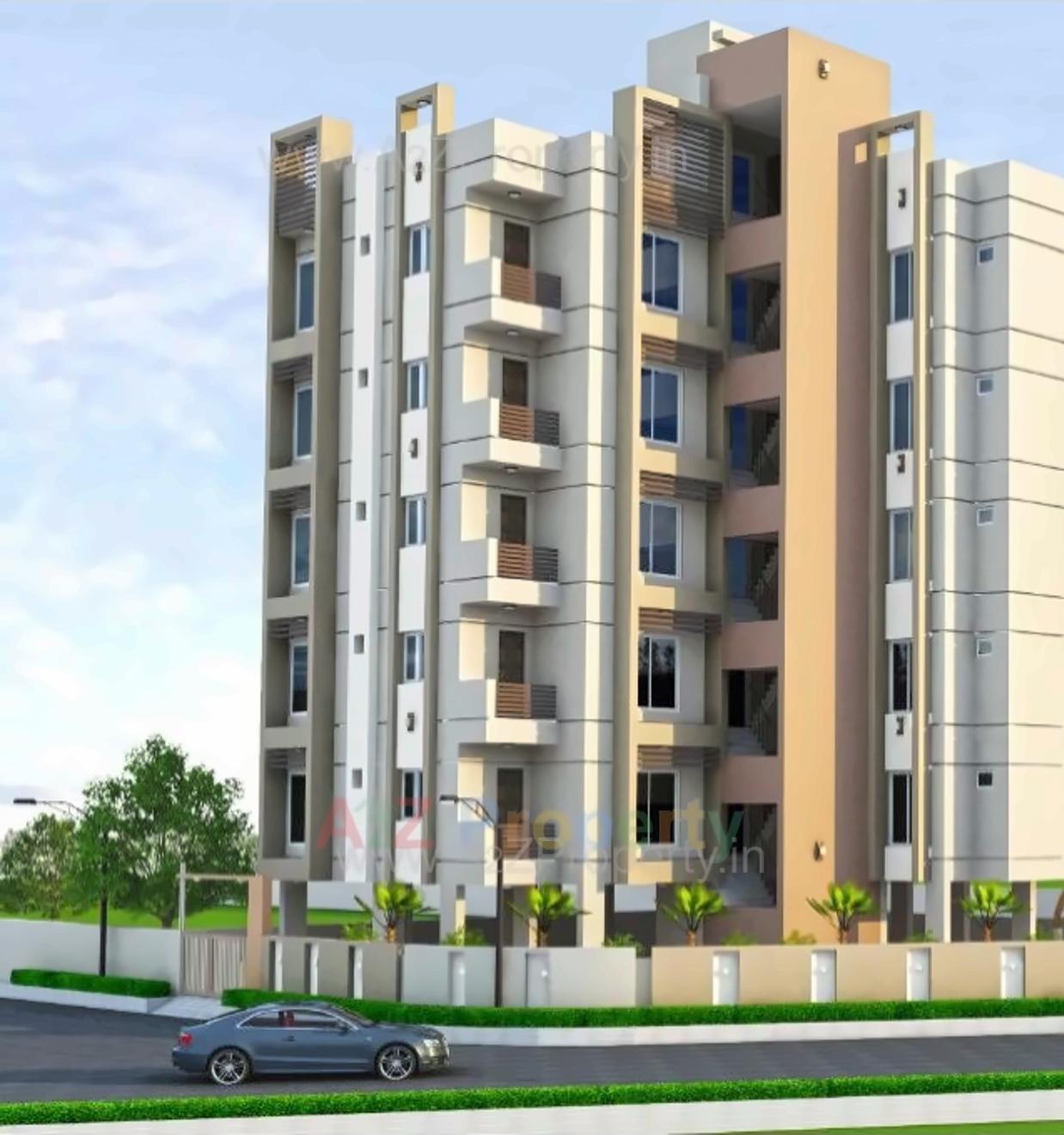 3D Elevation of real estate project Aalekh Heights located at Kothariya, Rajkot, Gujarat