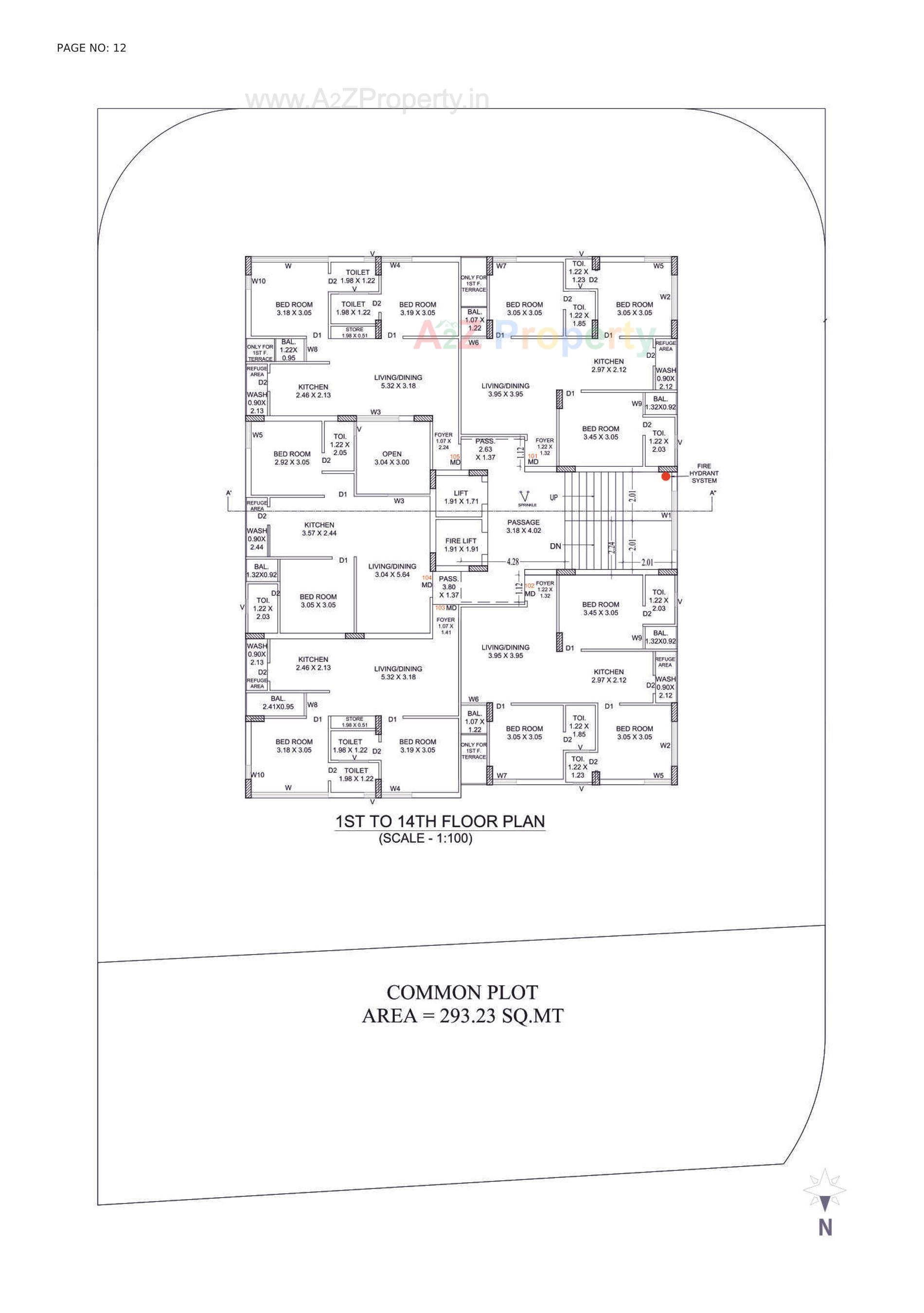 Layout of real estate project Aangan located at Madhapar, Rajkot, Gujarat