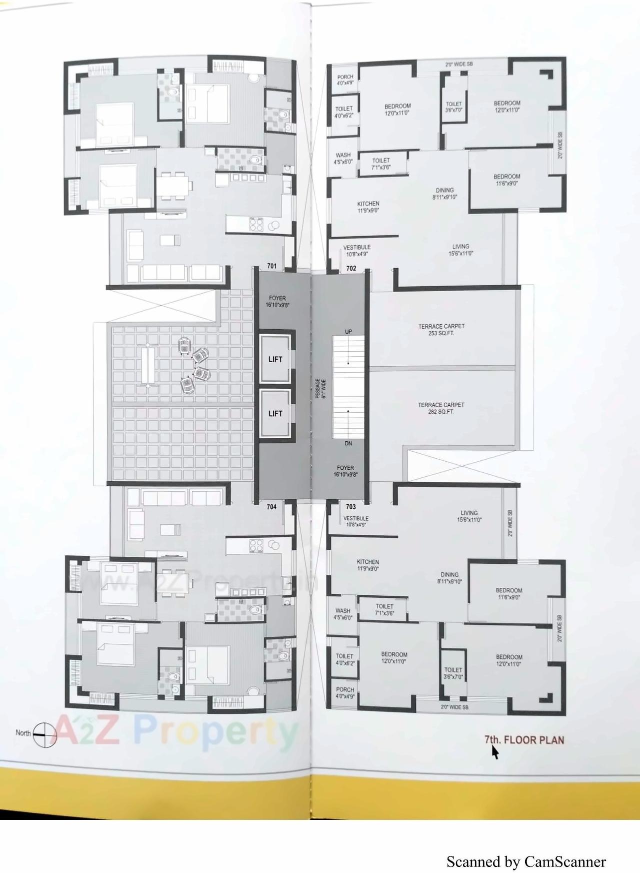 Layout of real estate project Aarya Kruti located at Rajkot, Rajkot, Gujarat