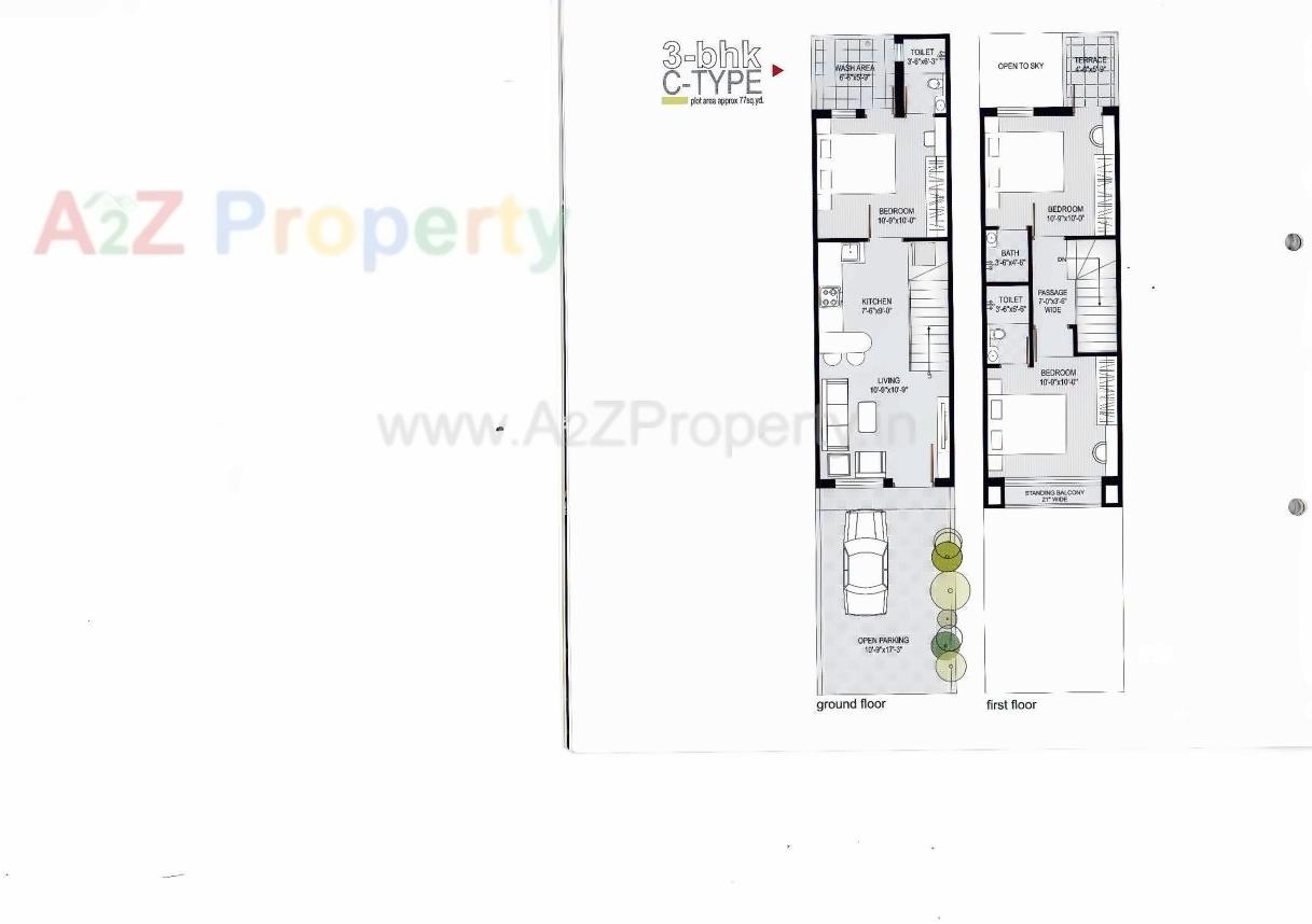 Layout of real estate project Aastha Village located at Metoda, Rajkot, Gujarat