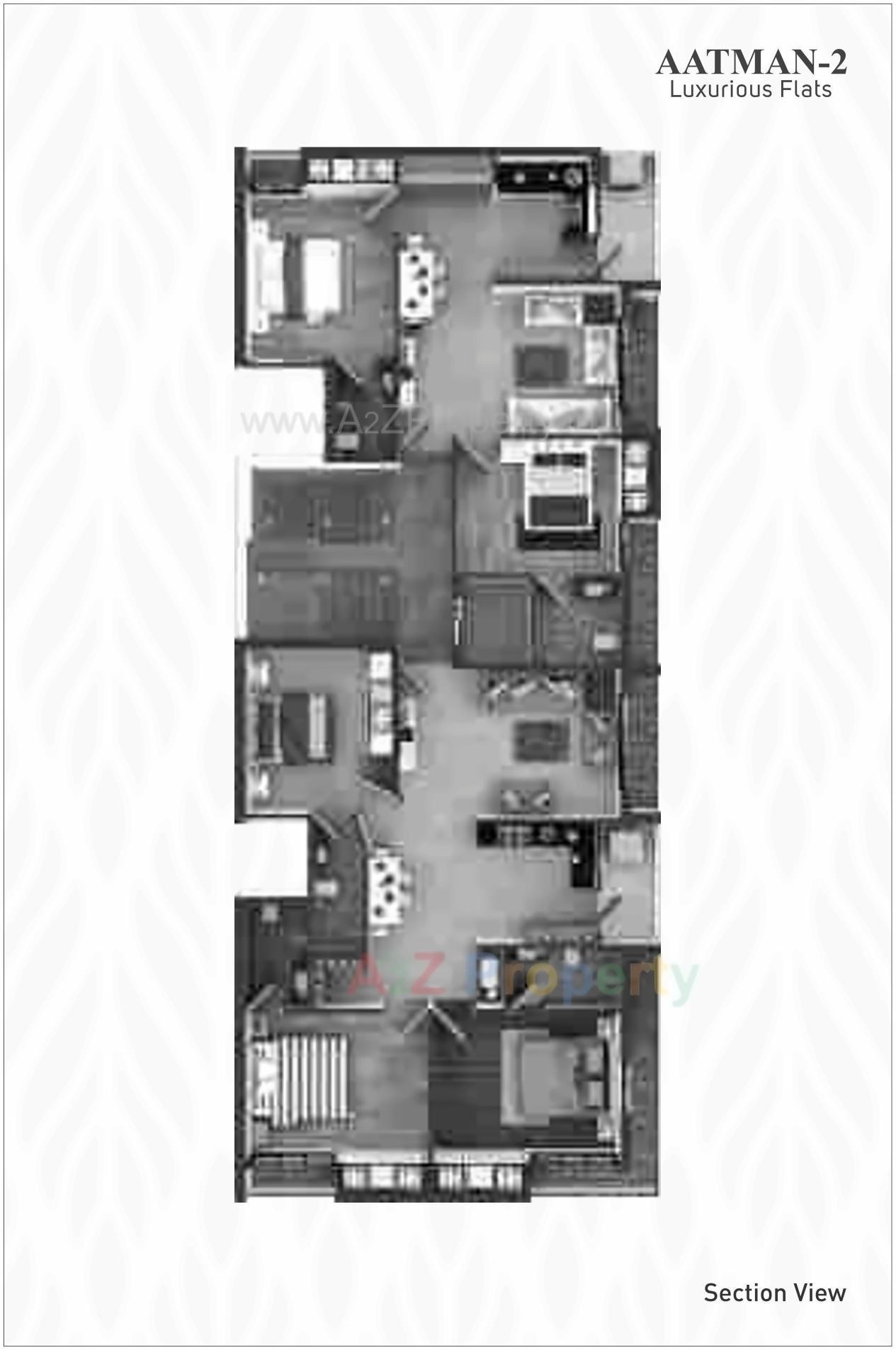 Layout of real estate project Aatman located at Nana-mava, Rajkot, Gujarat