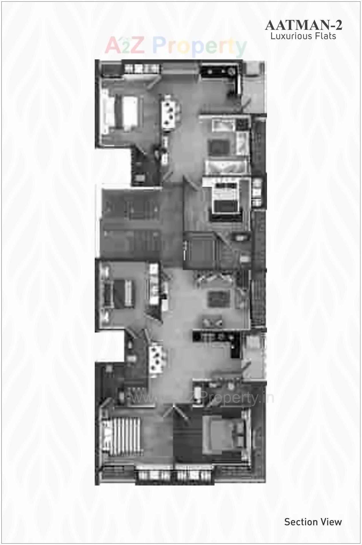 Layout of real estate project Aatman located at Nana-mava, Rajkot, Gujarat