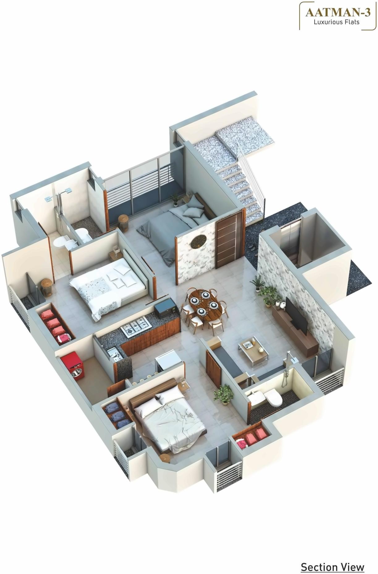 Layout of real estate project Aatman located at Rajkot, Rajkot, Gujarat