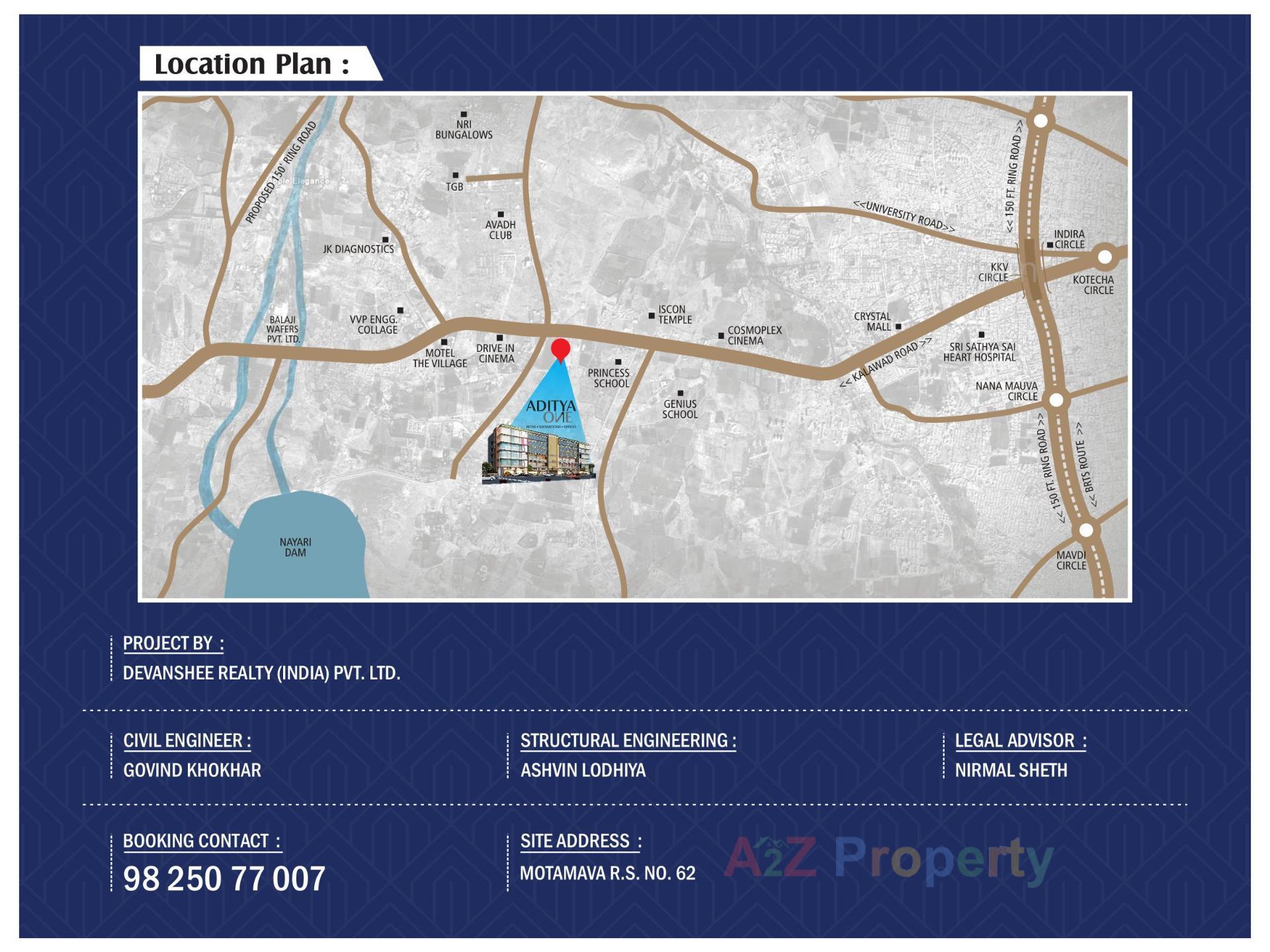  of real estate project Aditya One located at Motamava, Rajkot, Gujarat