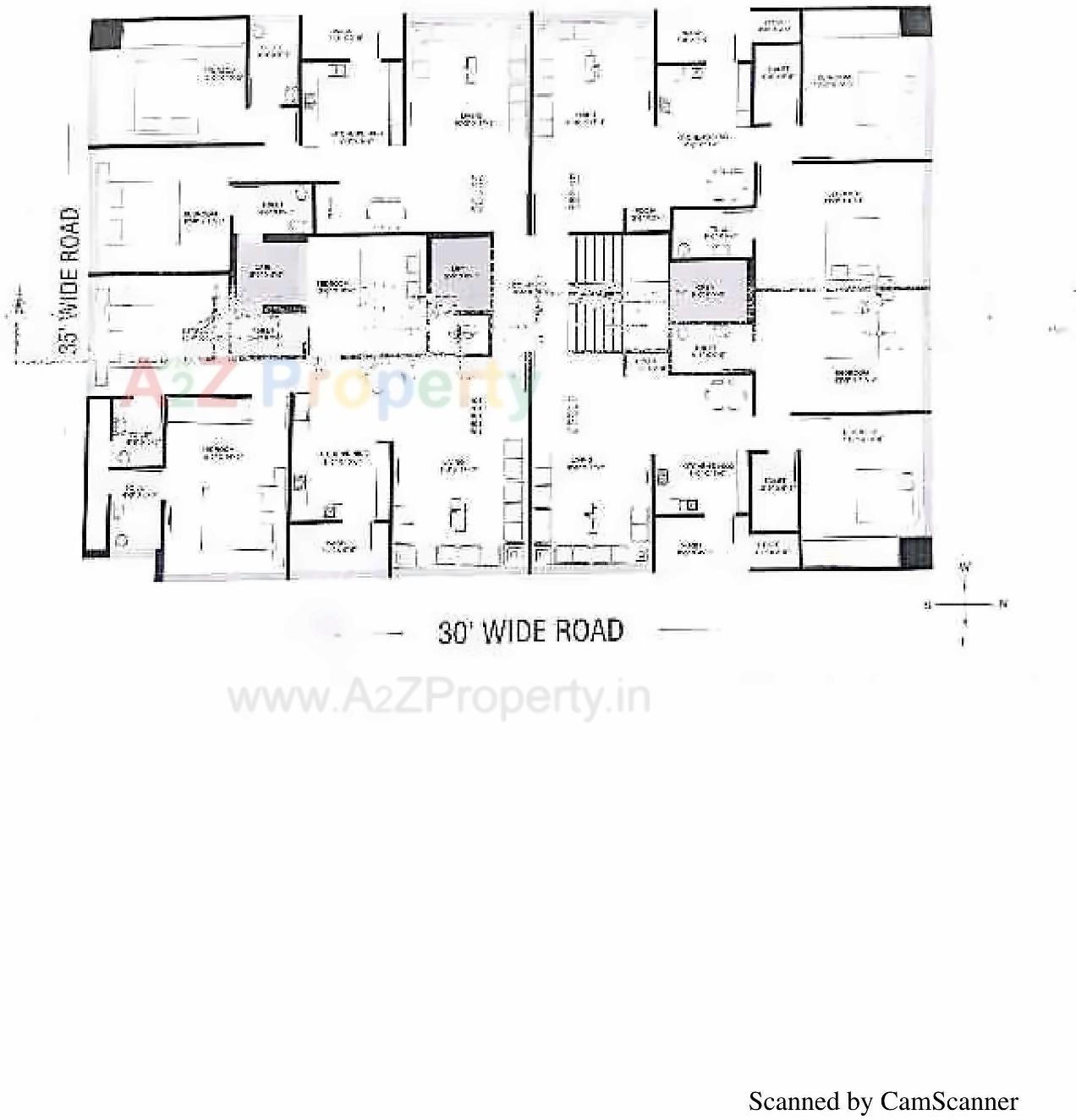Layout of real estate project Akshar Avenue located at Madhapar, Rajkot, Gujarat