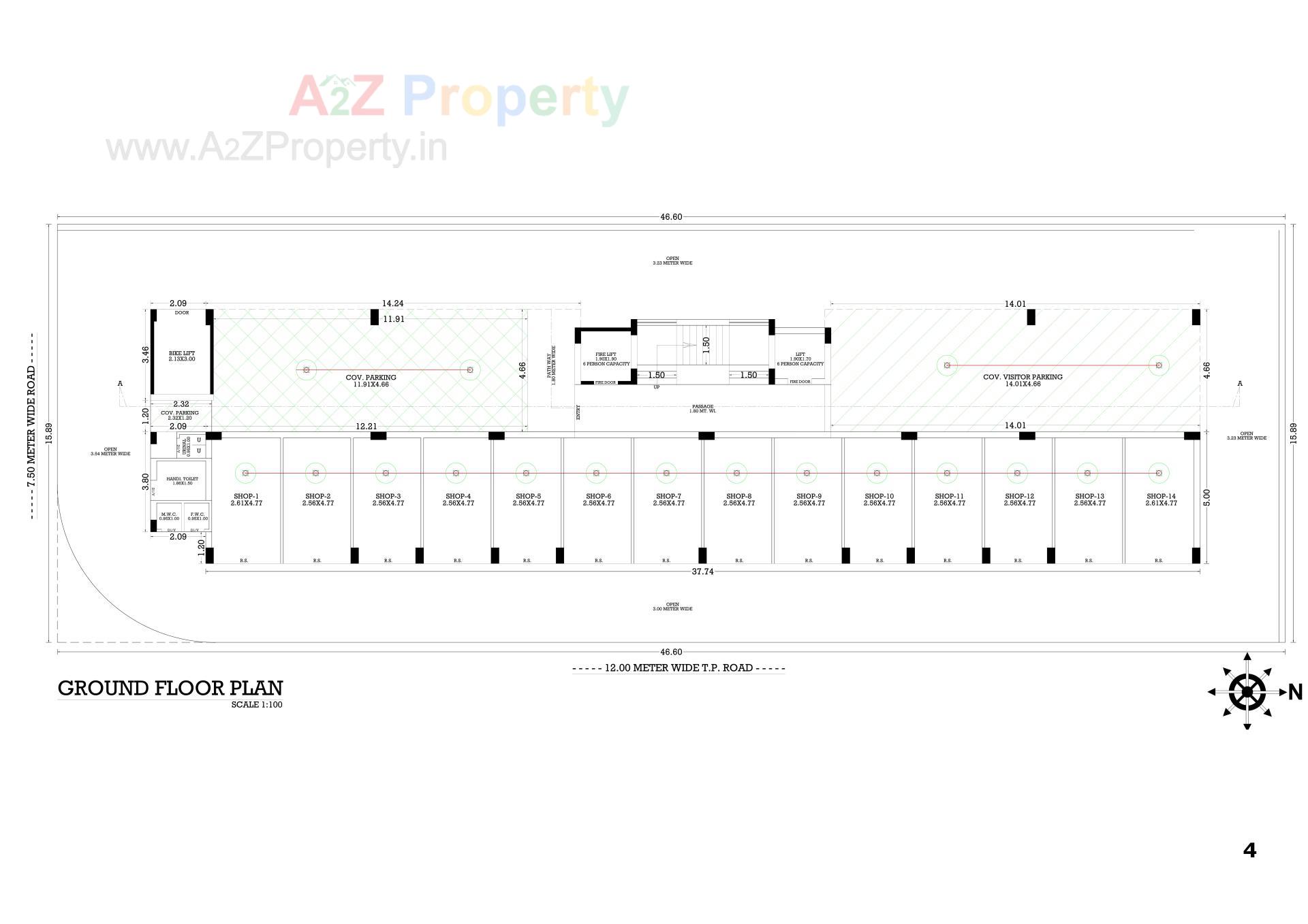 Layout of real estate project Akshar Avenue located at Vavdi, Rajkot, Gujarat