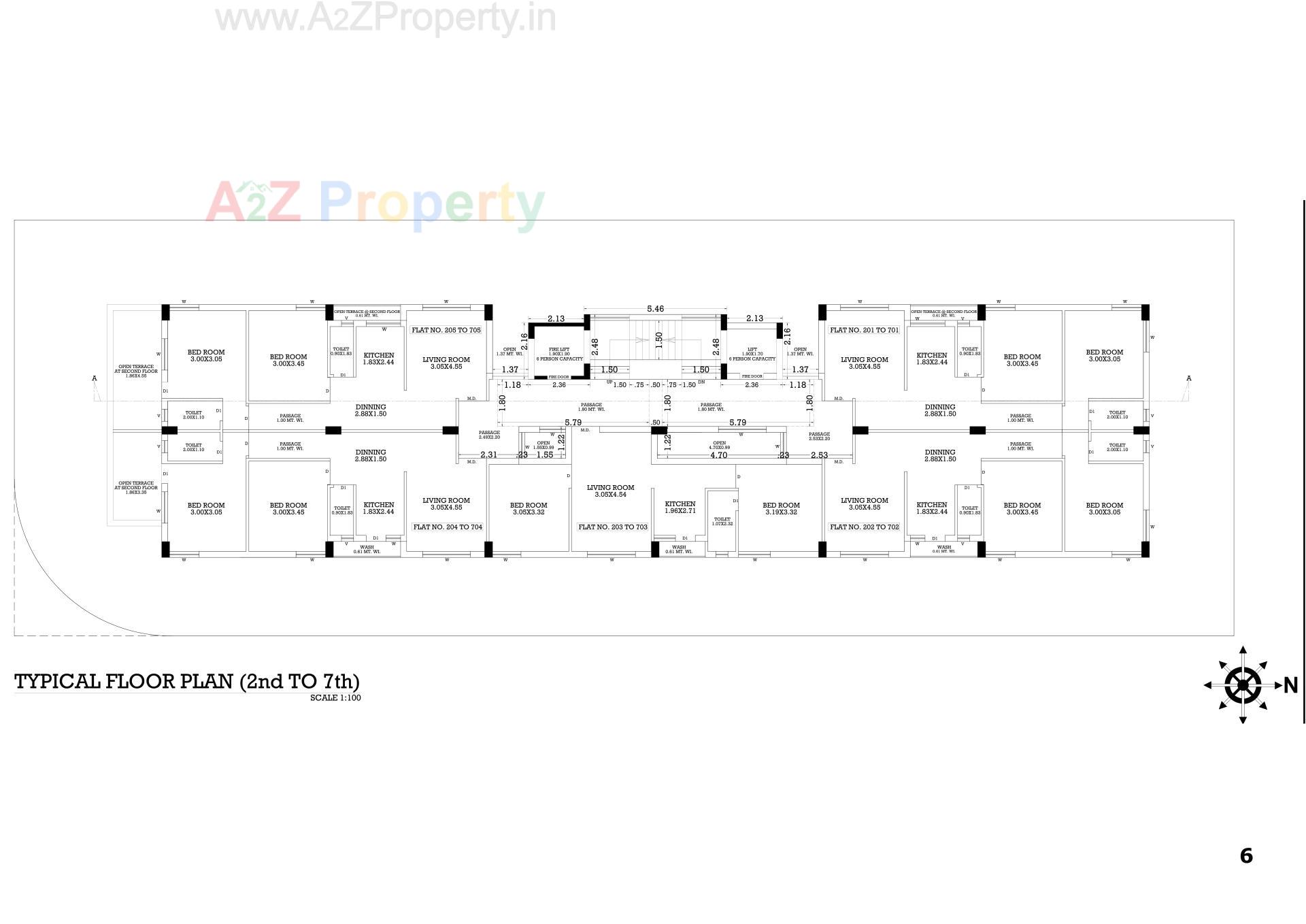 Layout of real estate project Akshar Avenue located at Vavdi, Rajkot, Gujarat