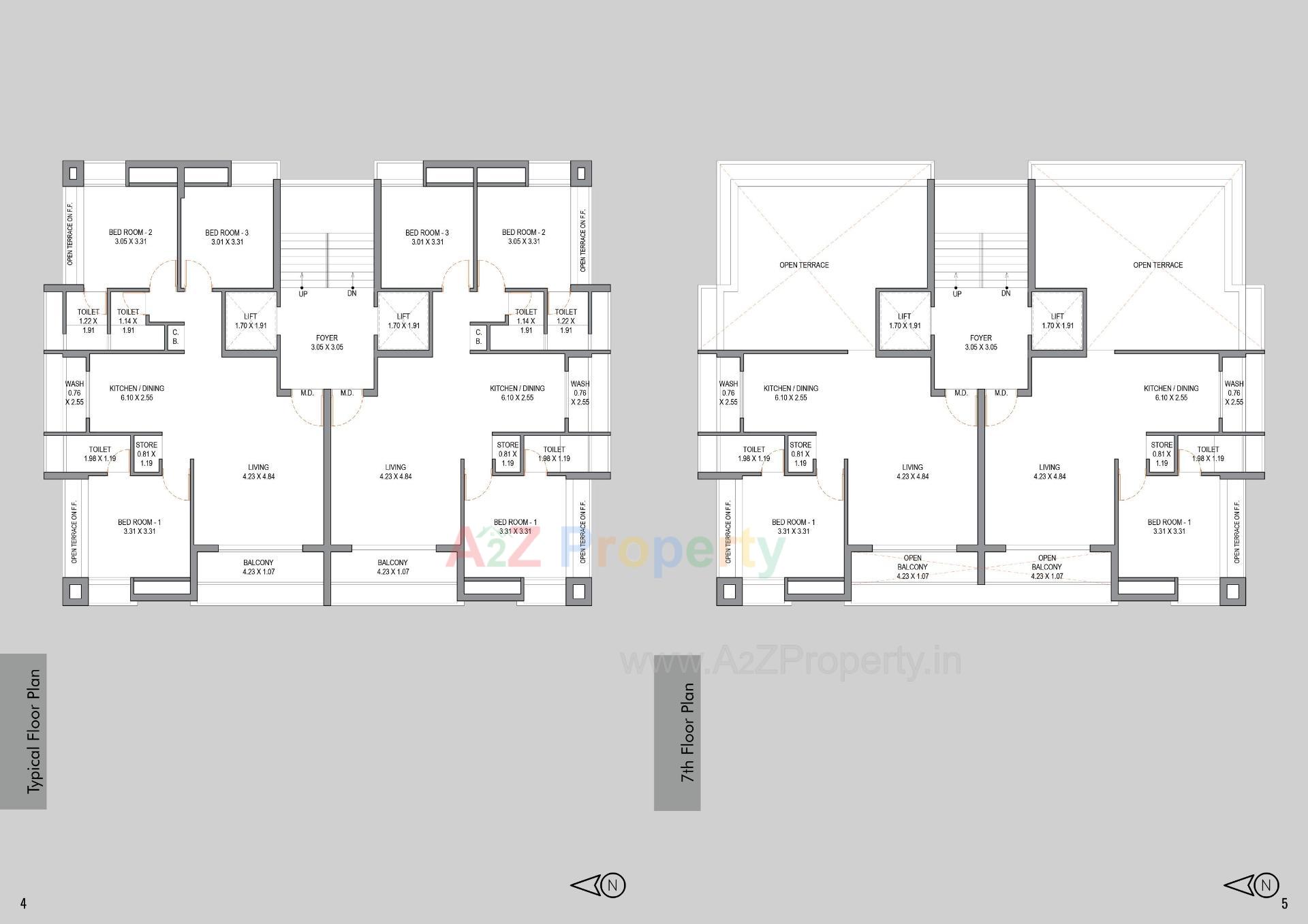 Layout of real estate project Akshar Aviary located at Nana Mava, Rajkot, Gujarat