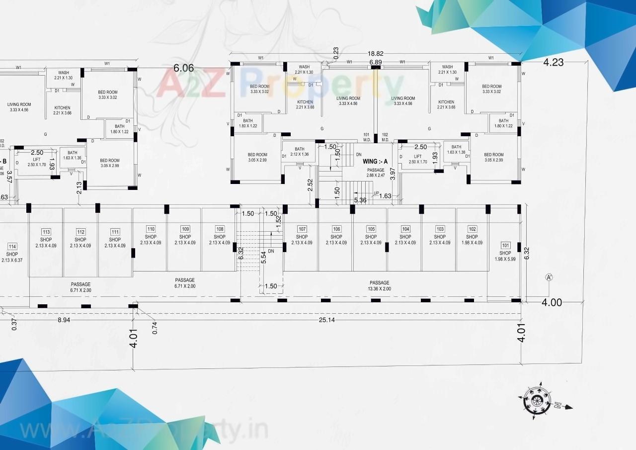 Layout of real estate project Akshar City located at Rajkot, Rajkot, Gujarat