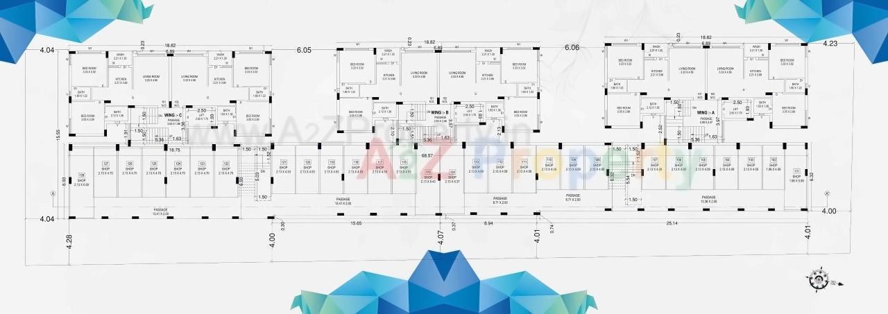 Layout of real estate project Akshar City located at Rajkot, Rajkot, Gujarat
