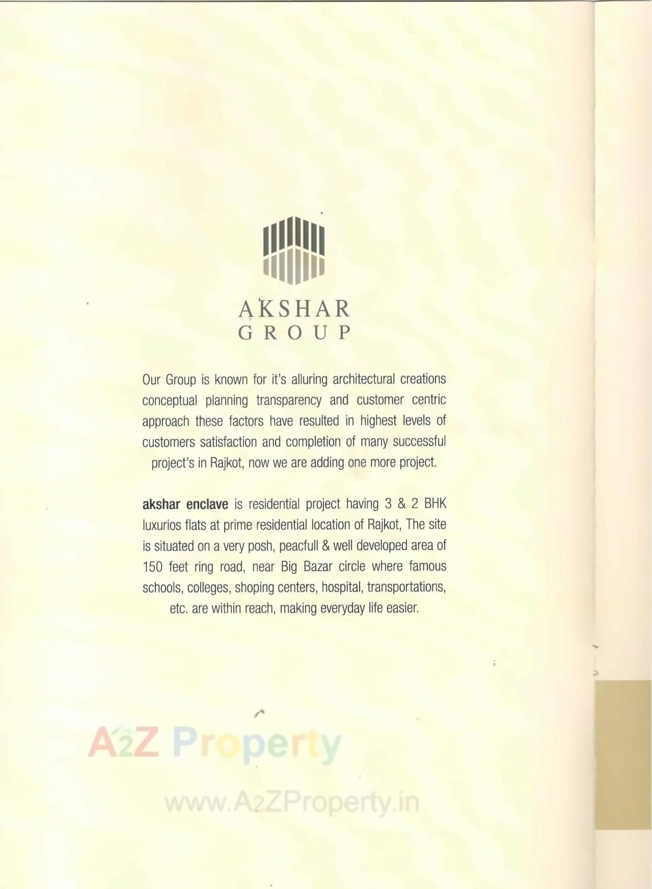  of real estate project Akshar Enclave located at Nana-mava, Rajkot, Gujarat