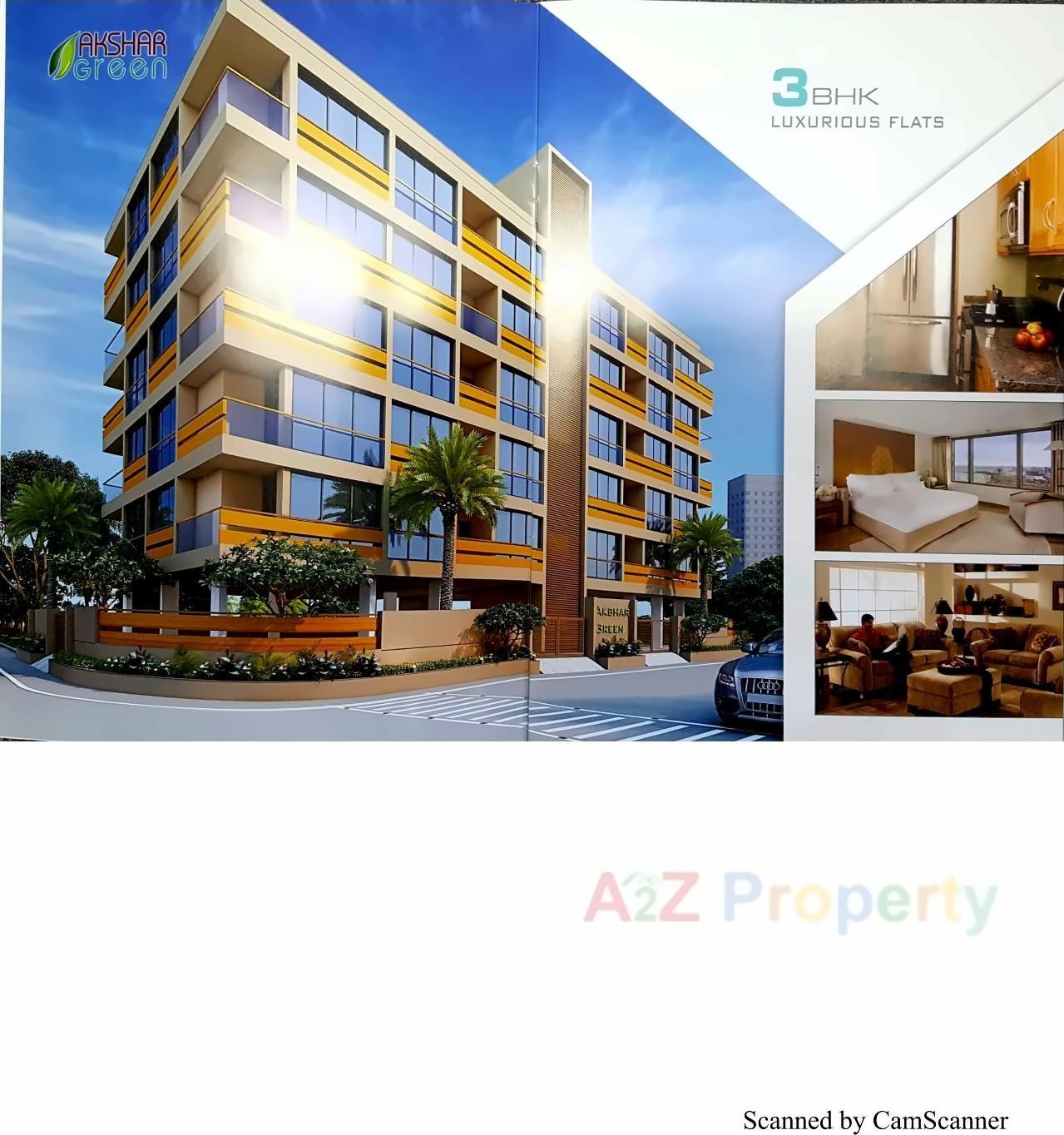 3D Elevation of real estate project Akshar Green located at Mavdi, Rajkot, Gujarat
