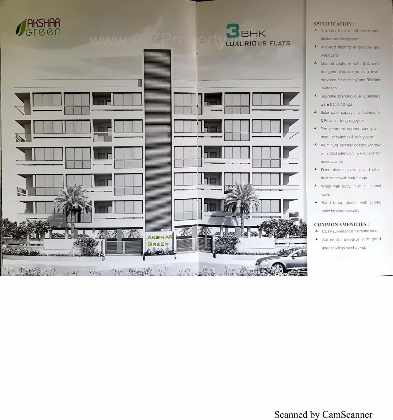 3D Elevation of real estate project Akshar Green located at Mavdi, Rajkot, Gujarat