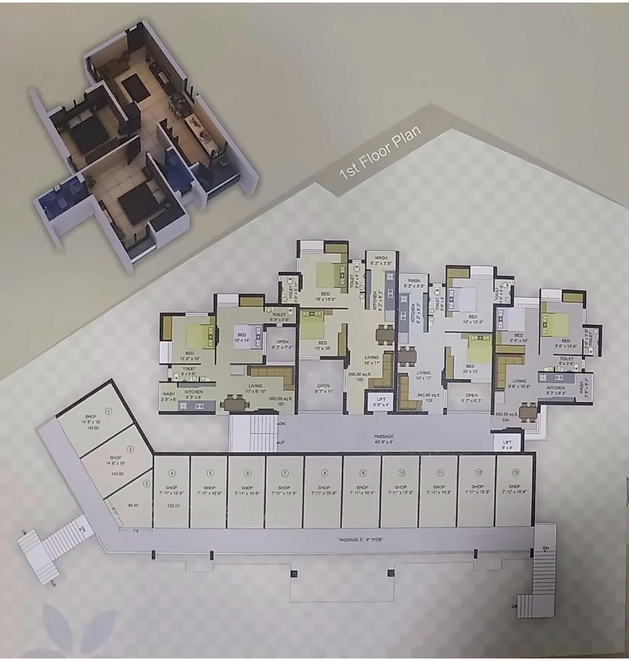 Layout of real estate project Akshar Habitat located at Rajkot, Rajkot, Gujarat