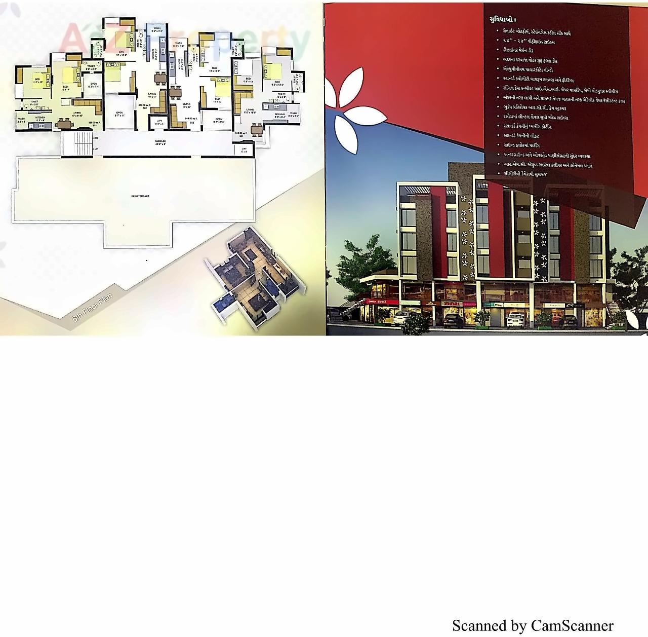 Layout of real estate project Akshar Habitat located at Rajkot, Rajkot, Gujarat