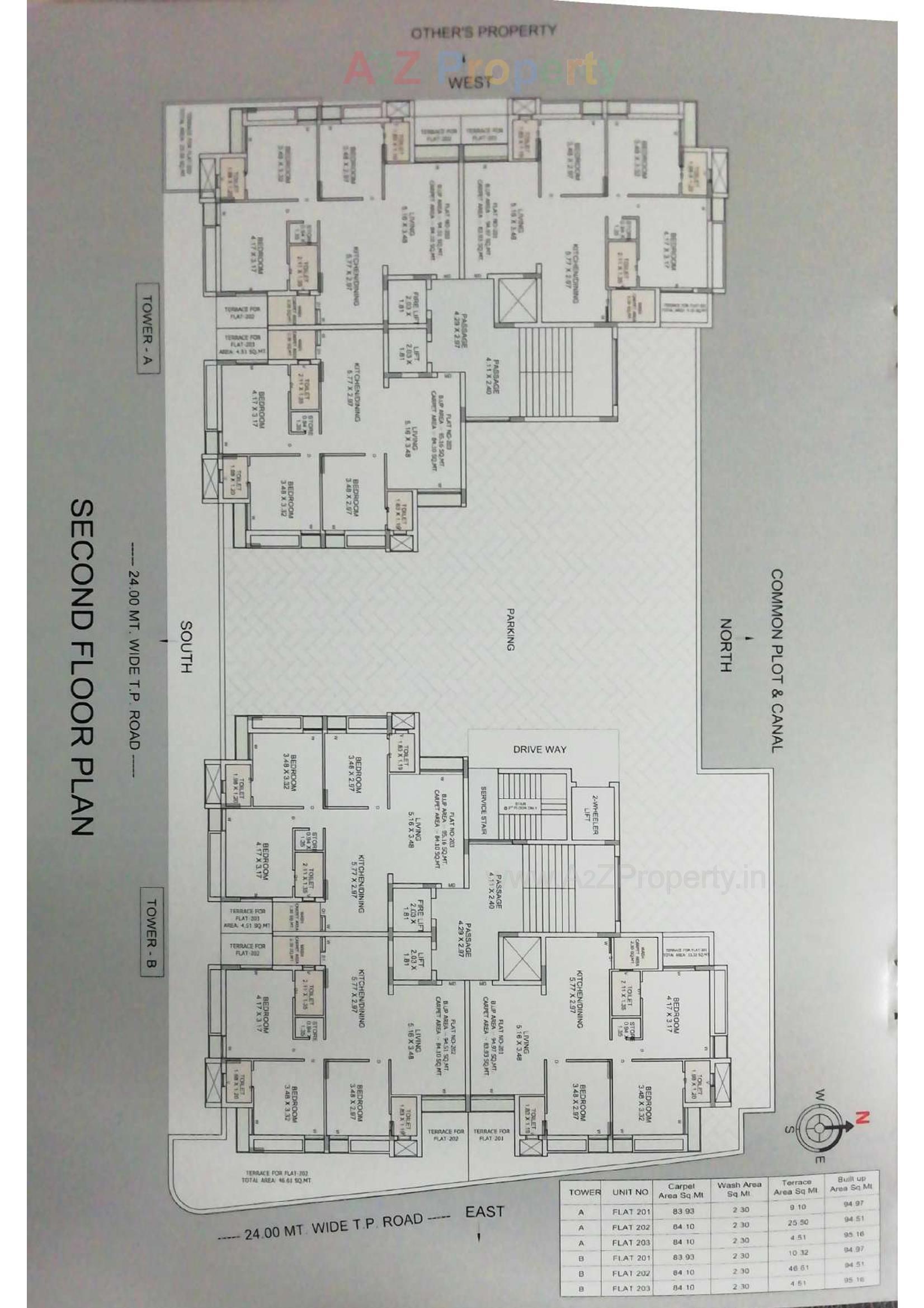 Layout of real estate project Akshar Heights located at Rajkot, Rajkot, Gujarat