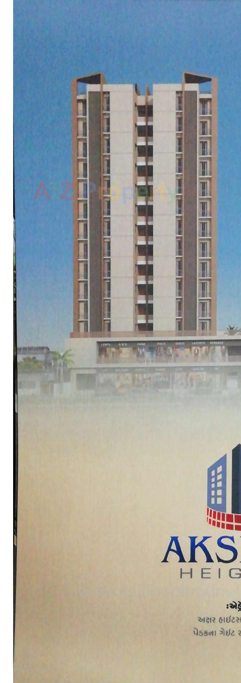 3D Elevation of real estate project Akshar Heights located at Rajkot, Rajkot, Gujarat