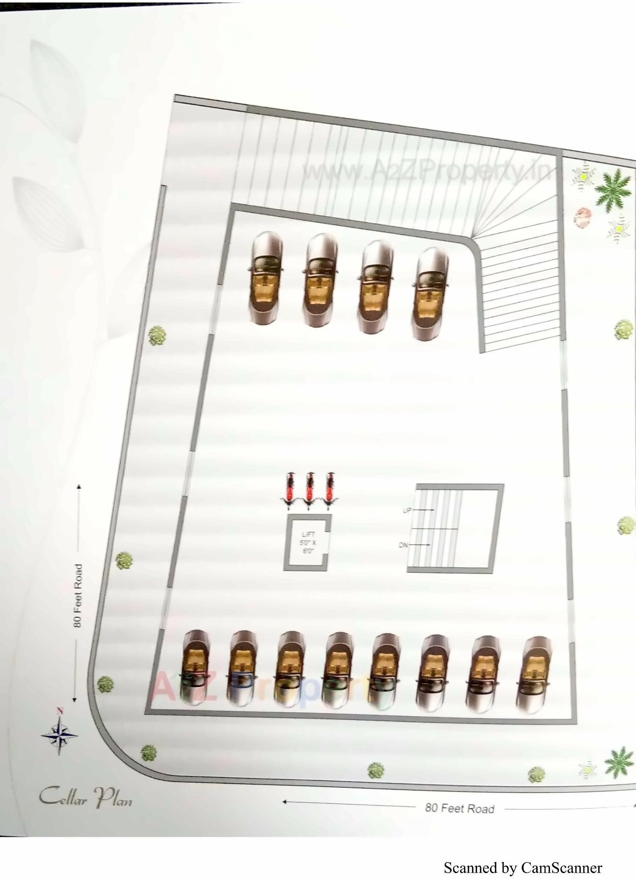 Layout of real estate project Akshar Kunj located at Mavdi, Rajkot, Gujarat