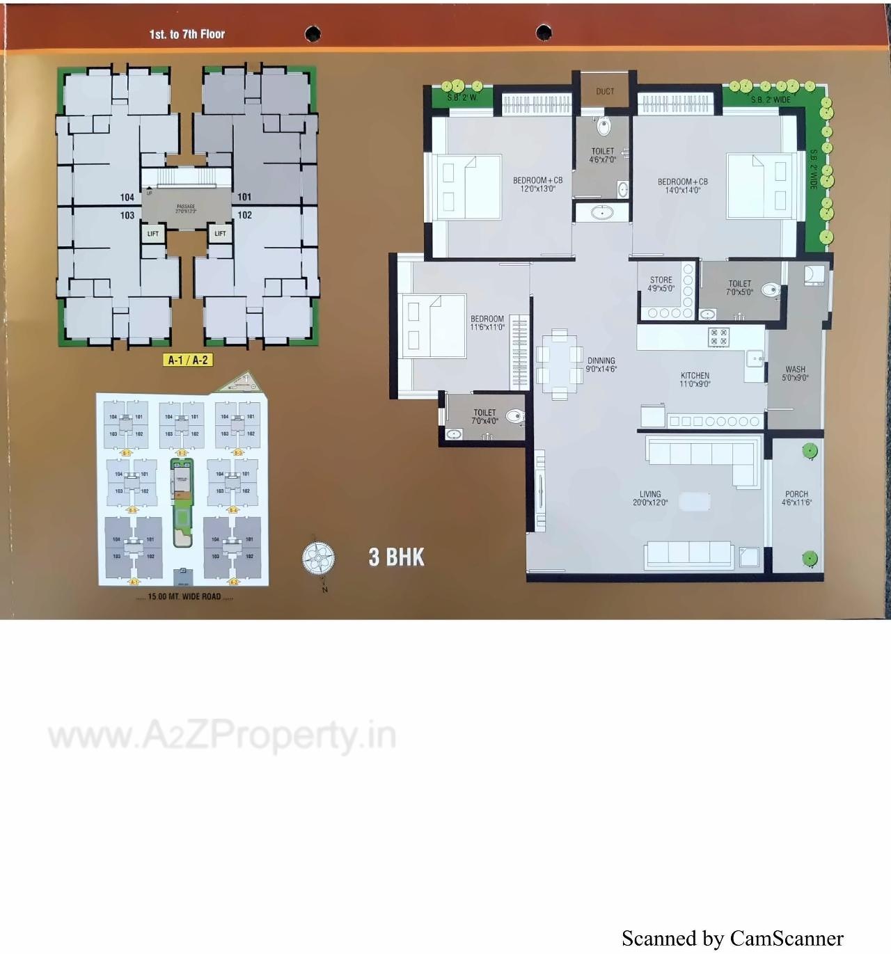 Layout of real estate project Akshar Parisar located at Mavdi, Rajkot, Gujarat