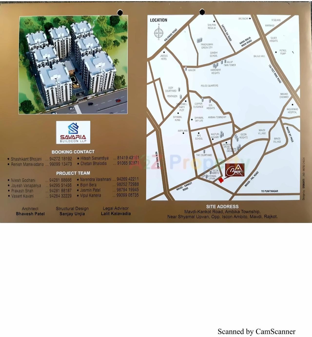 of real estate project Akshar Parisar located at Mavdi, Rajkot, Gujarat