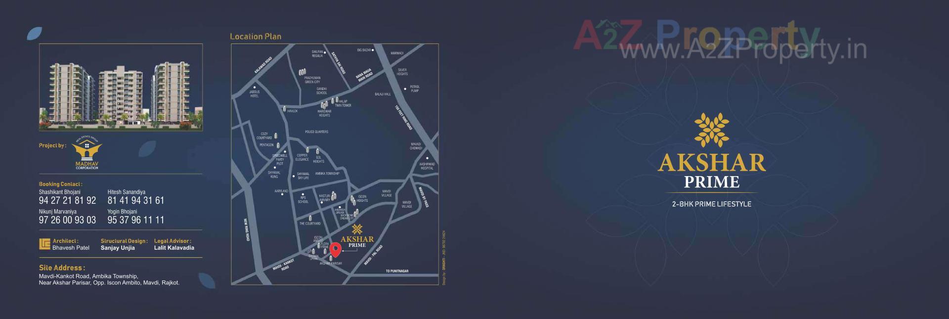  of real estate project Akshar Prime located at Mavdi, Rajkot, Gujarat