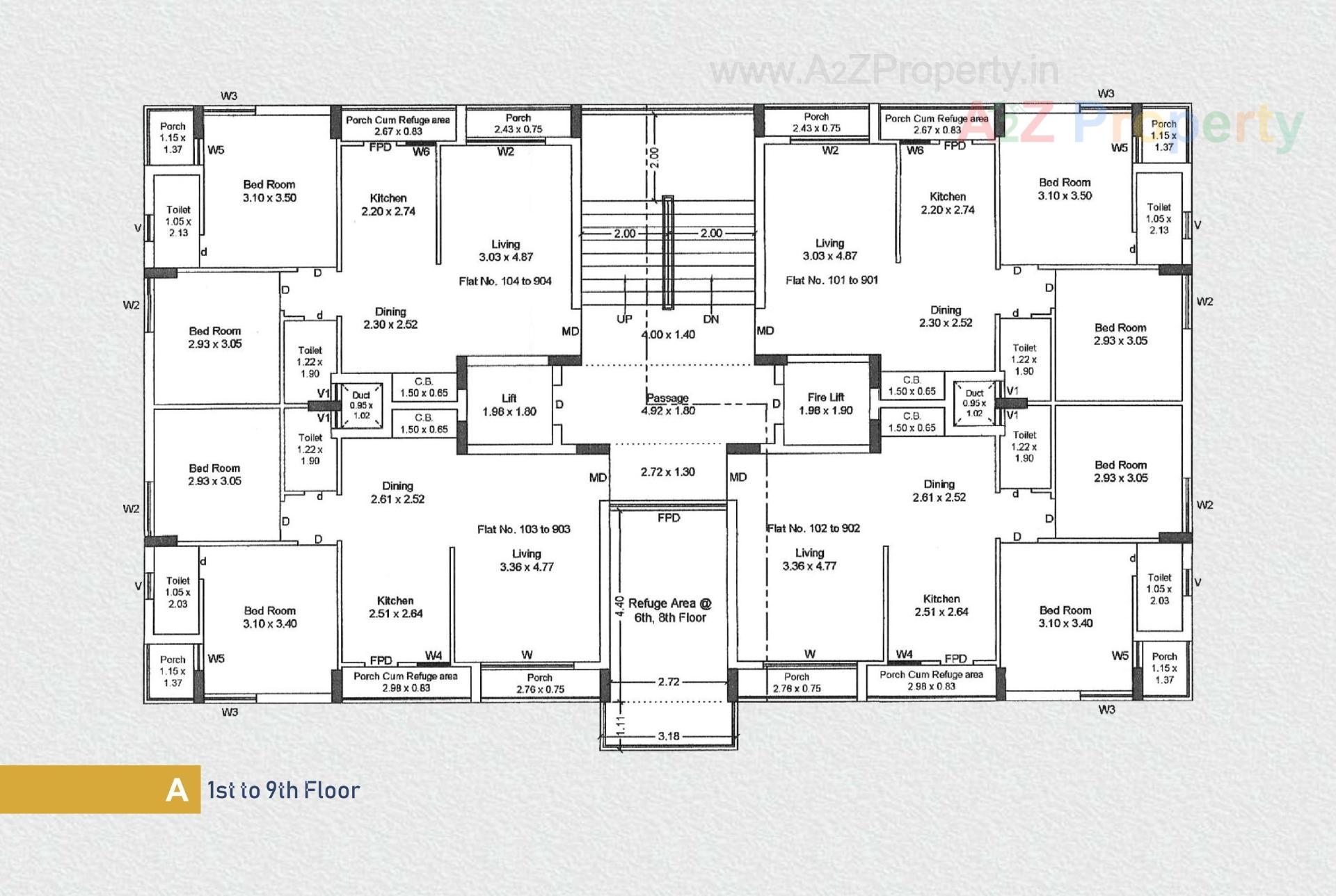 Layout of real estate project Akshar Prime located at Mavdi, Rajkot, Gujarat