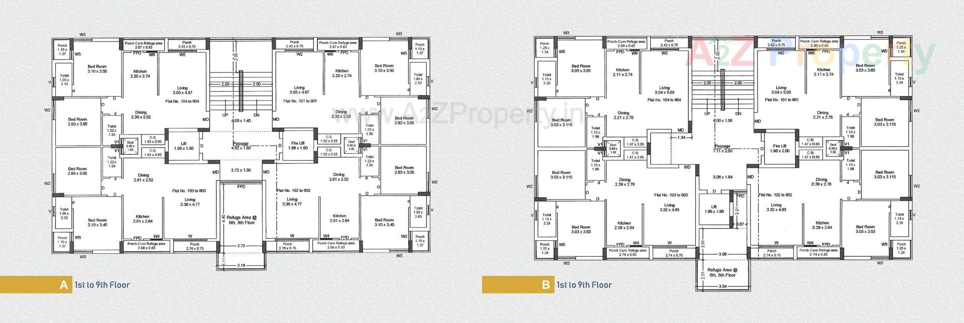 Layout of real estate project Akshar Prime located at Mavdi, Rajkot, Gujarat