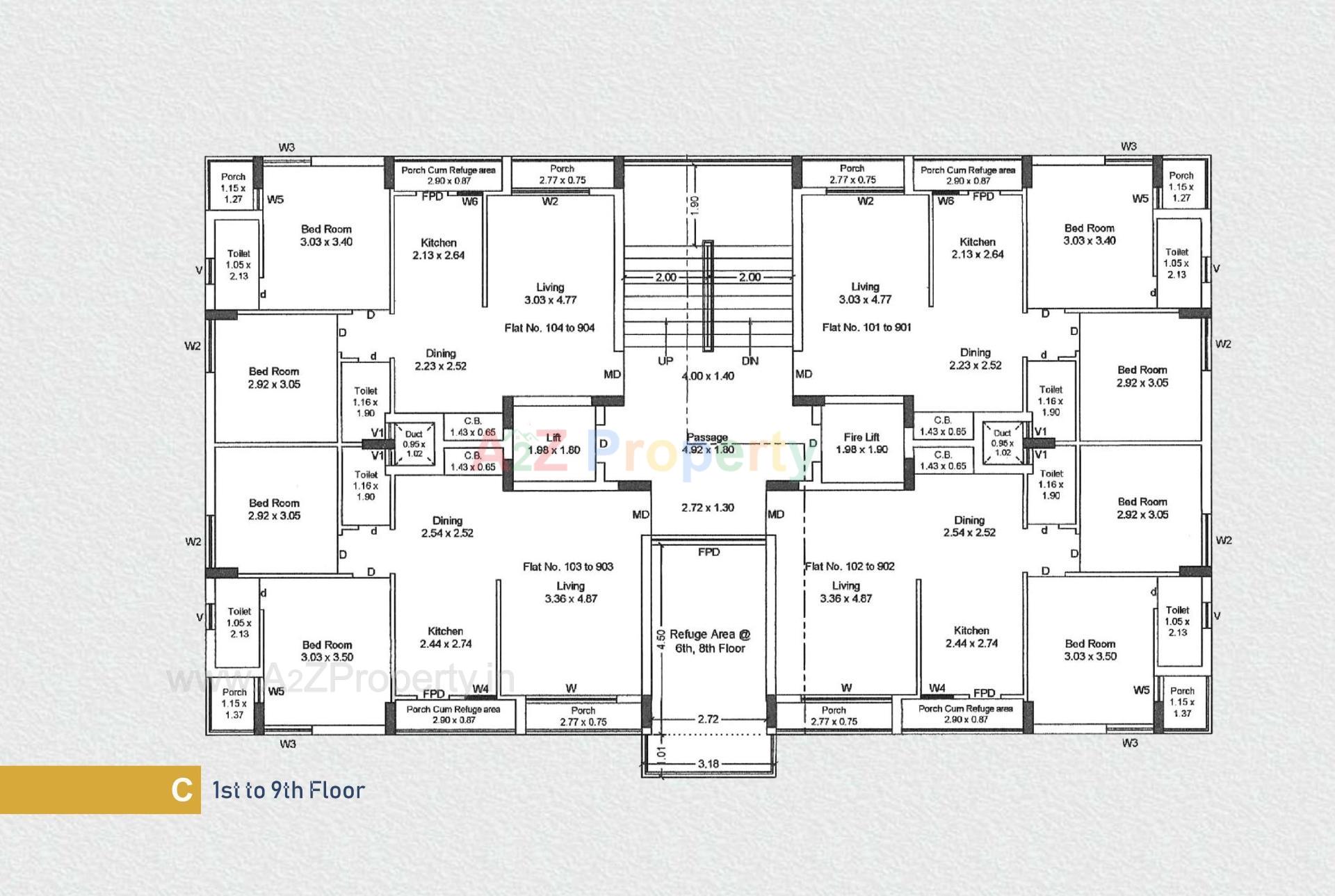 Layout of real estate project Akshar Prime located at Mavdi, Rajkot, Gujarat
