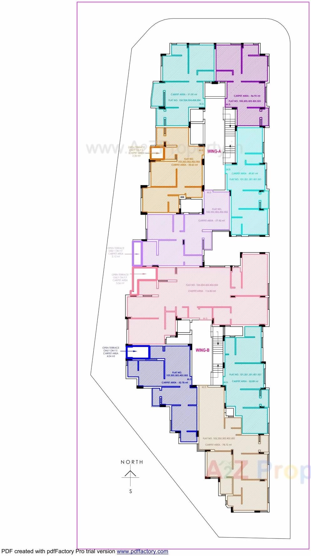 Layout of real estate project Akshar Residency Ii located at Raiya, Rajkot, Gujarat