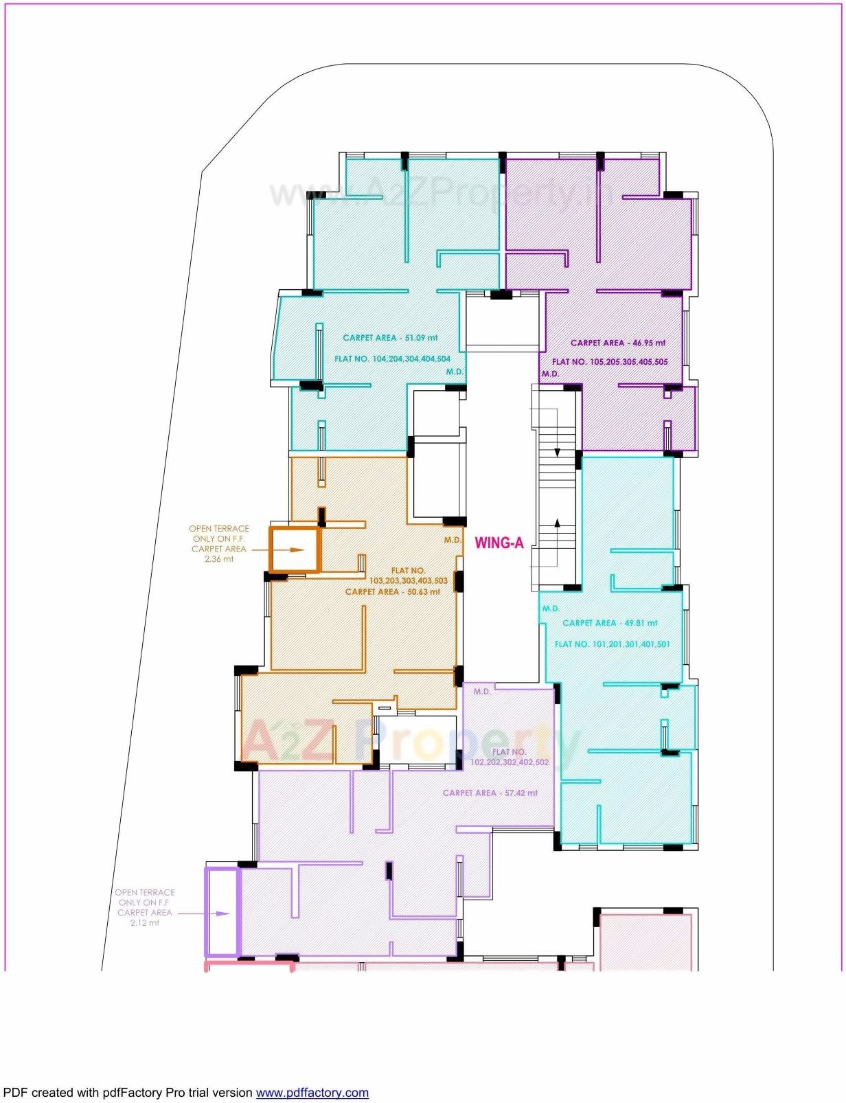 Layout of real estate project Akshar Residency Ii located at Raiya, Rajkot, Gujarat