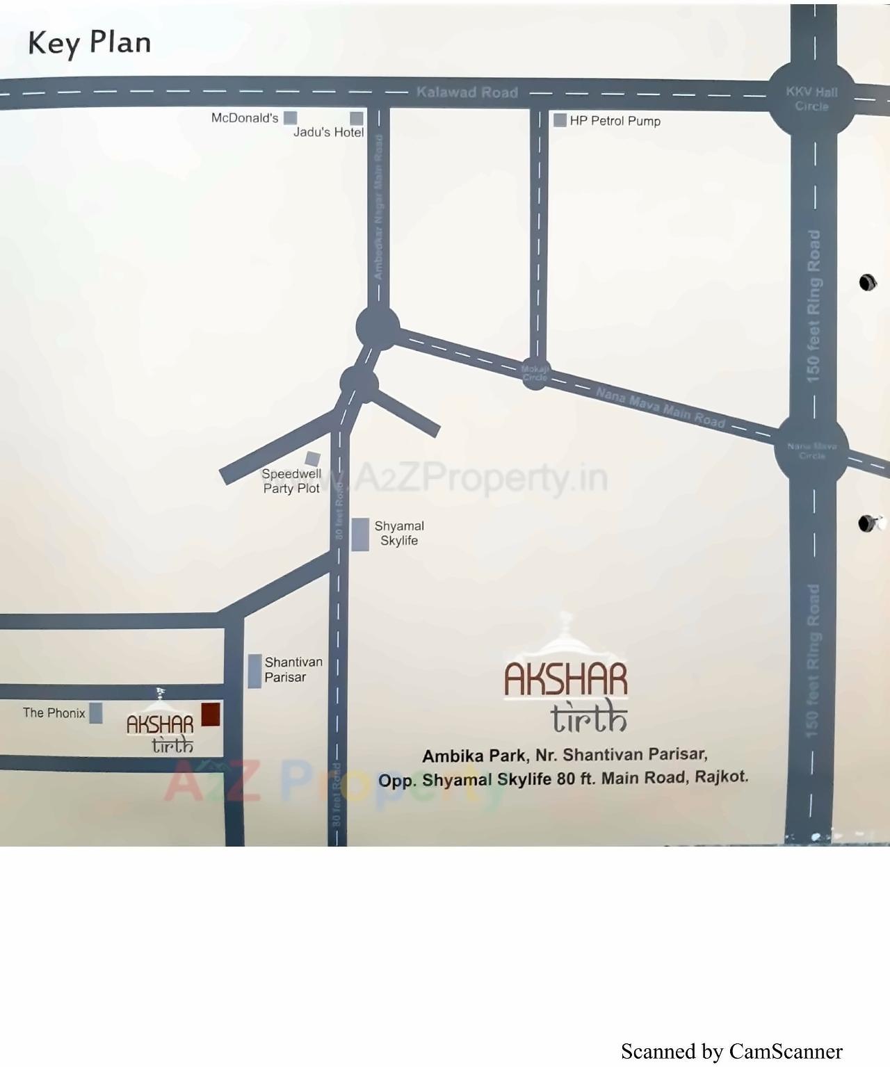  of real estate project Akshar Tirth located at Mavdi, Rajkot, Gujarat