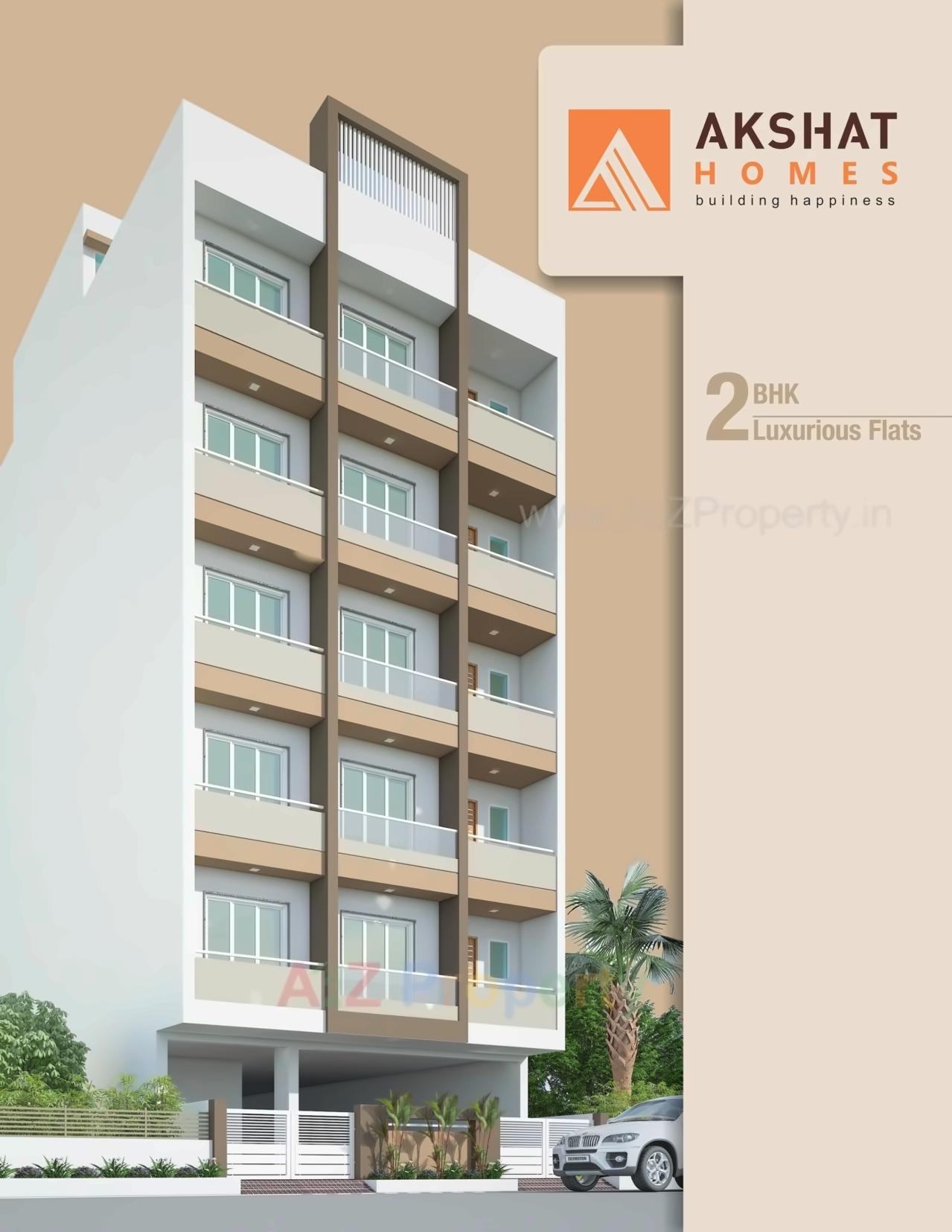 3D Elevation of real estate project Akshat Homes located at Rajkot, Rajkot, Gujarat