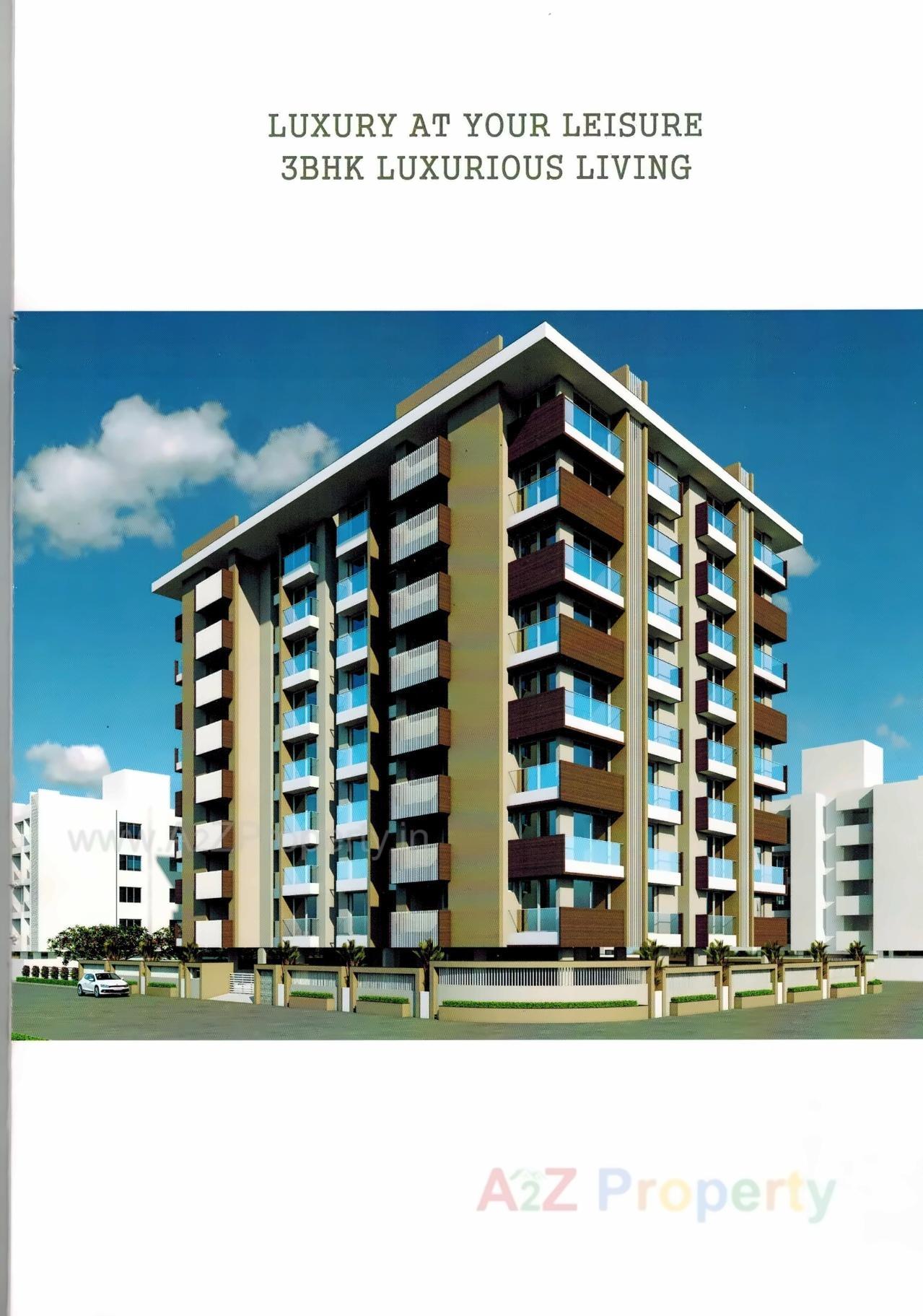 3D Elevation of real estate project Alaska located at Nanamava, Rajkot, Gujarat