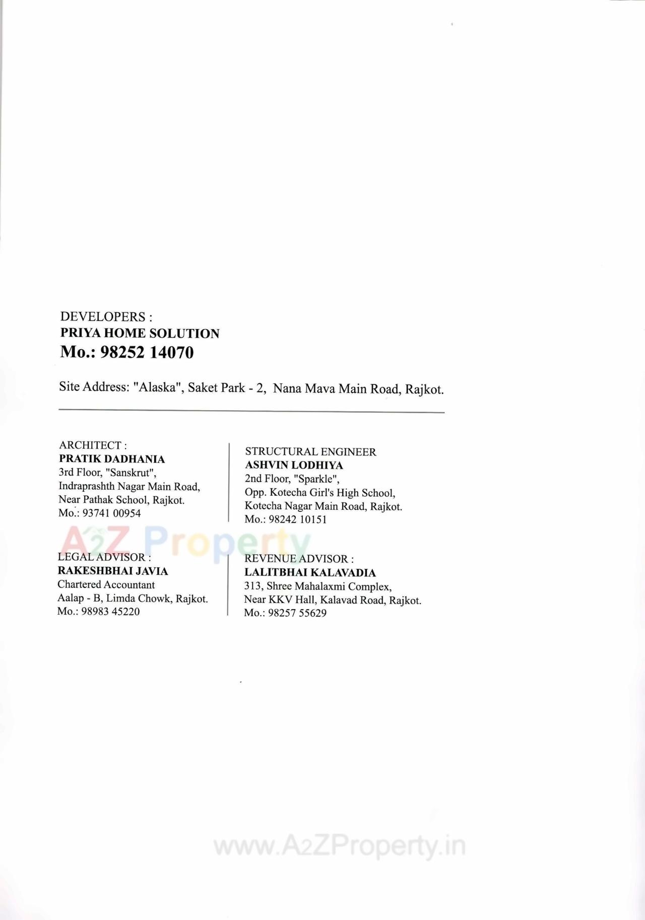  of real estate project Alaska located at Nanamava, Rajkot, Gujarat